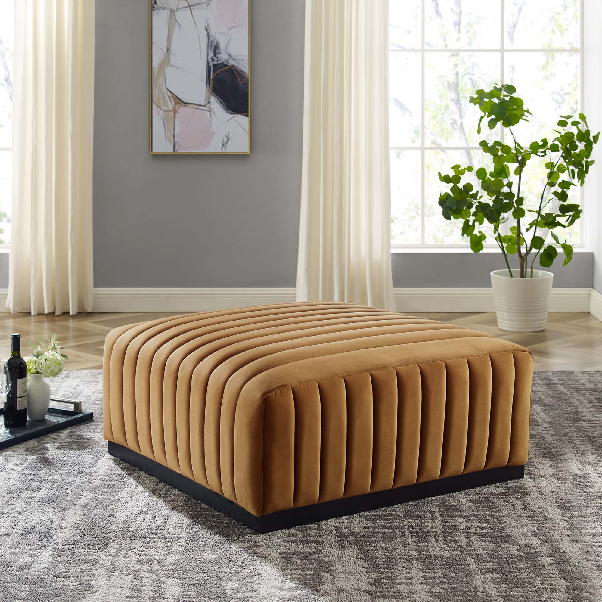 Chaise sans accoudoirs rembourrée en duvet Commix