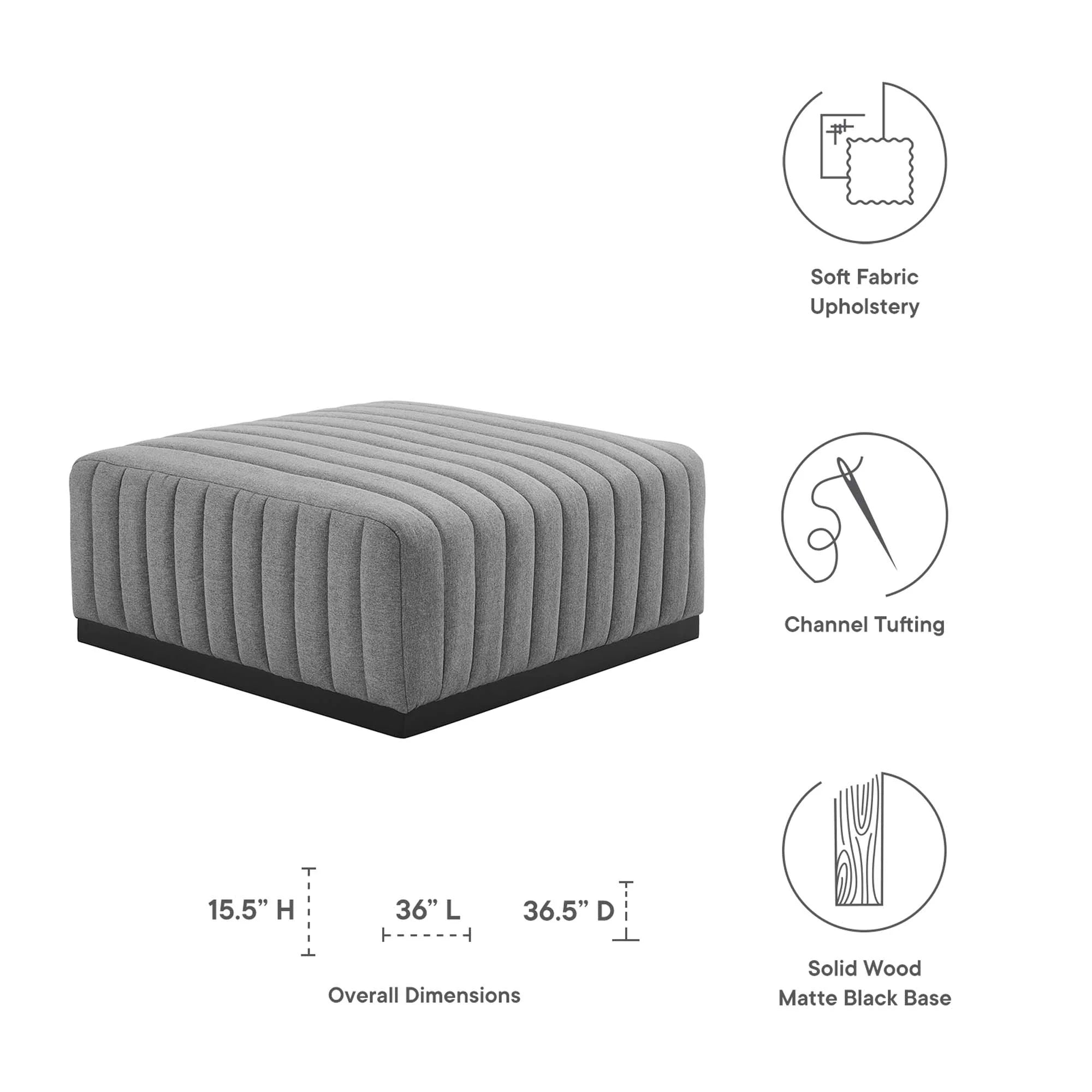 Chaise sans accoudoirs rembourrée en duvet Commix