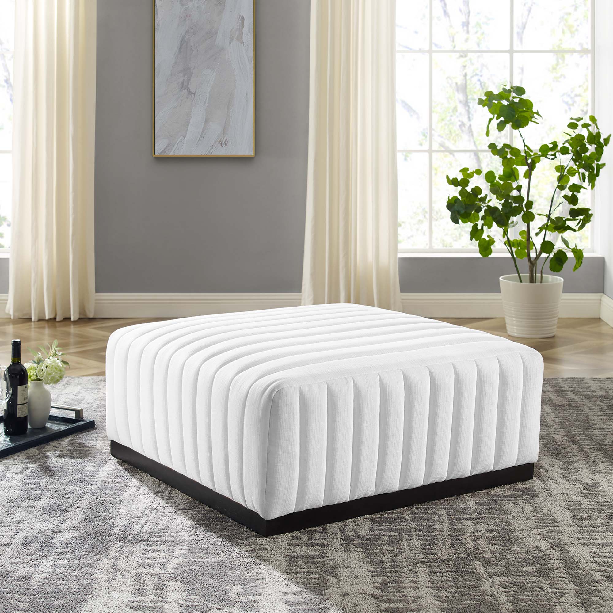 Chaise sans accoudoirs rembourrée en duvet Commix