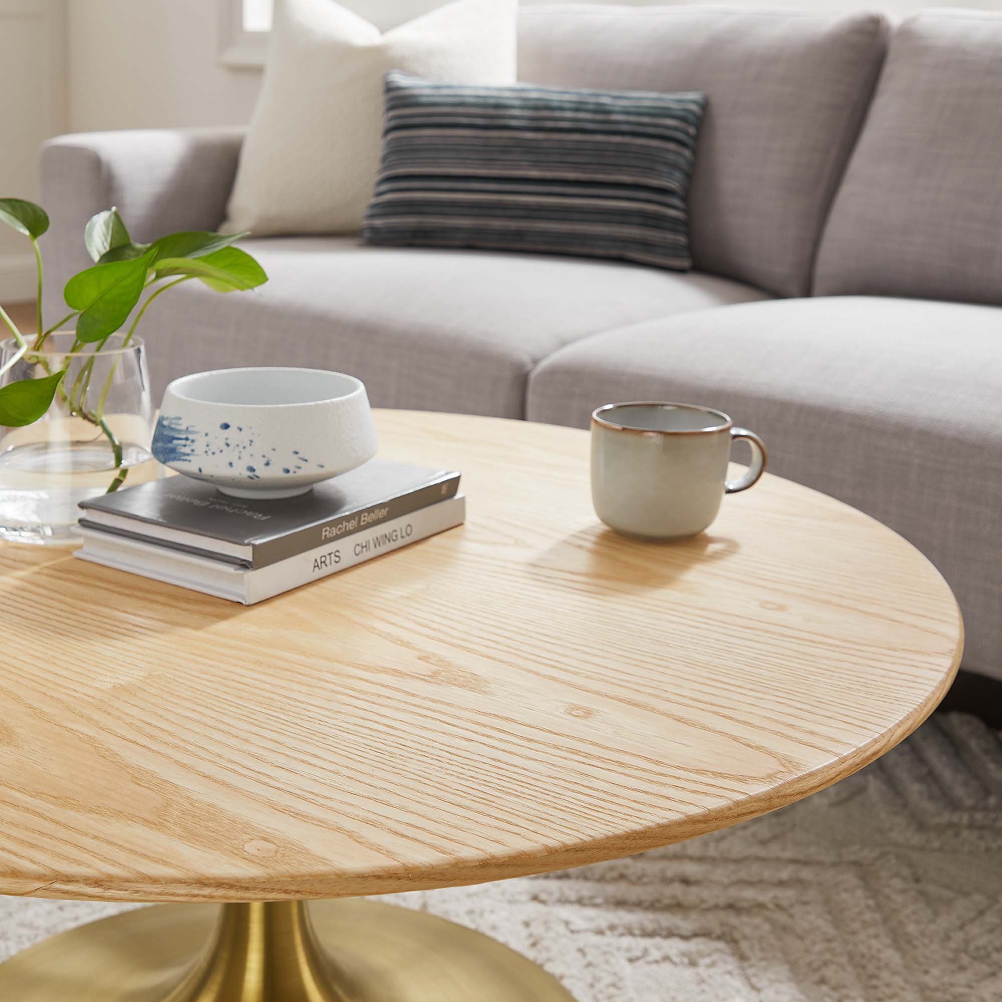Lippa 36" Round Wood Coffee Table