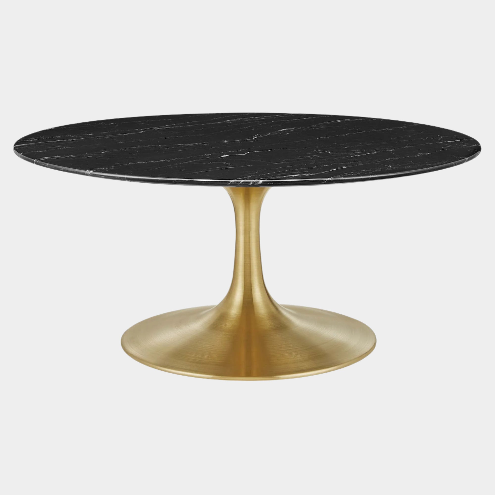 Lippa 36" Round Faux Marble Coffee Table