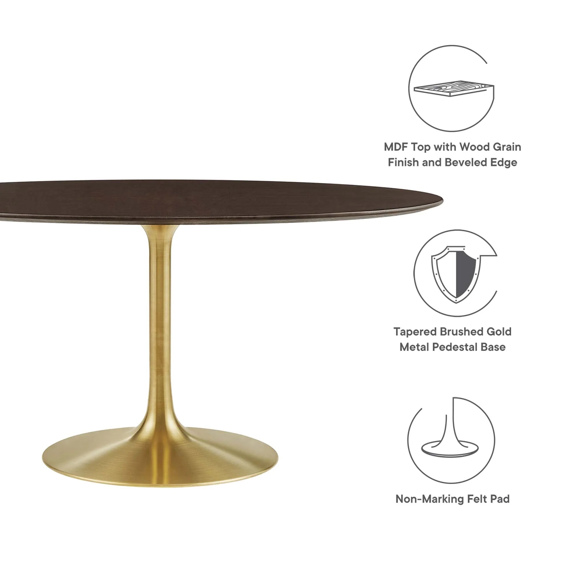 Lippa Oval Wood Dining Table