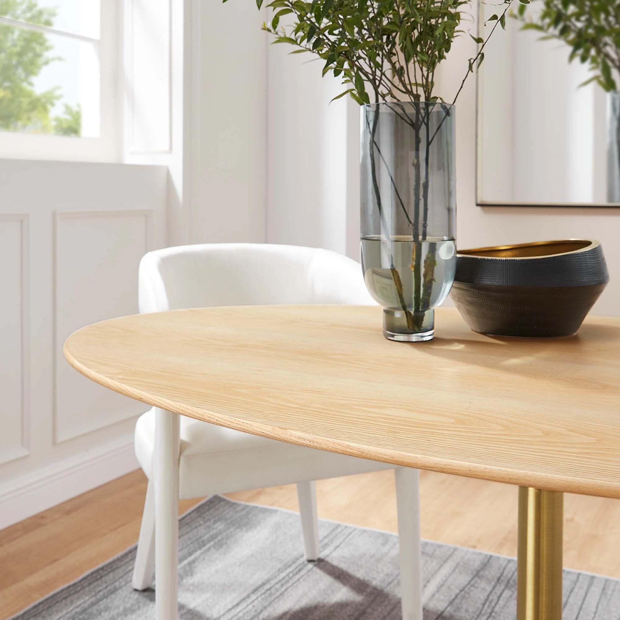 Lippa Oval Wood Dining Table