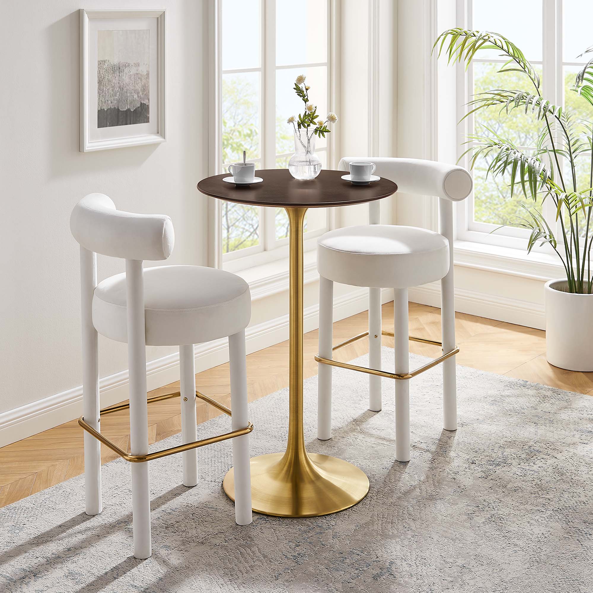 Table à manger rectangulaire en bois Lippa