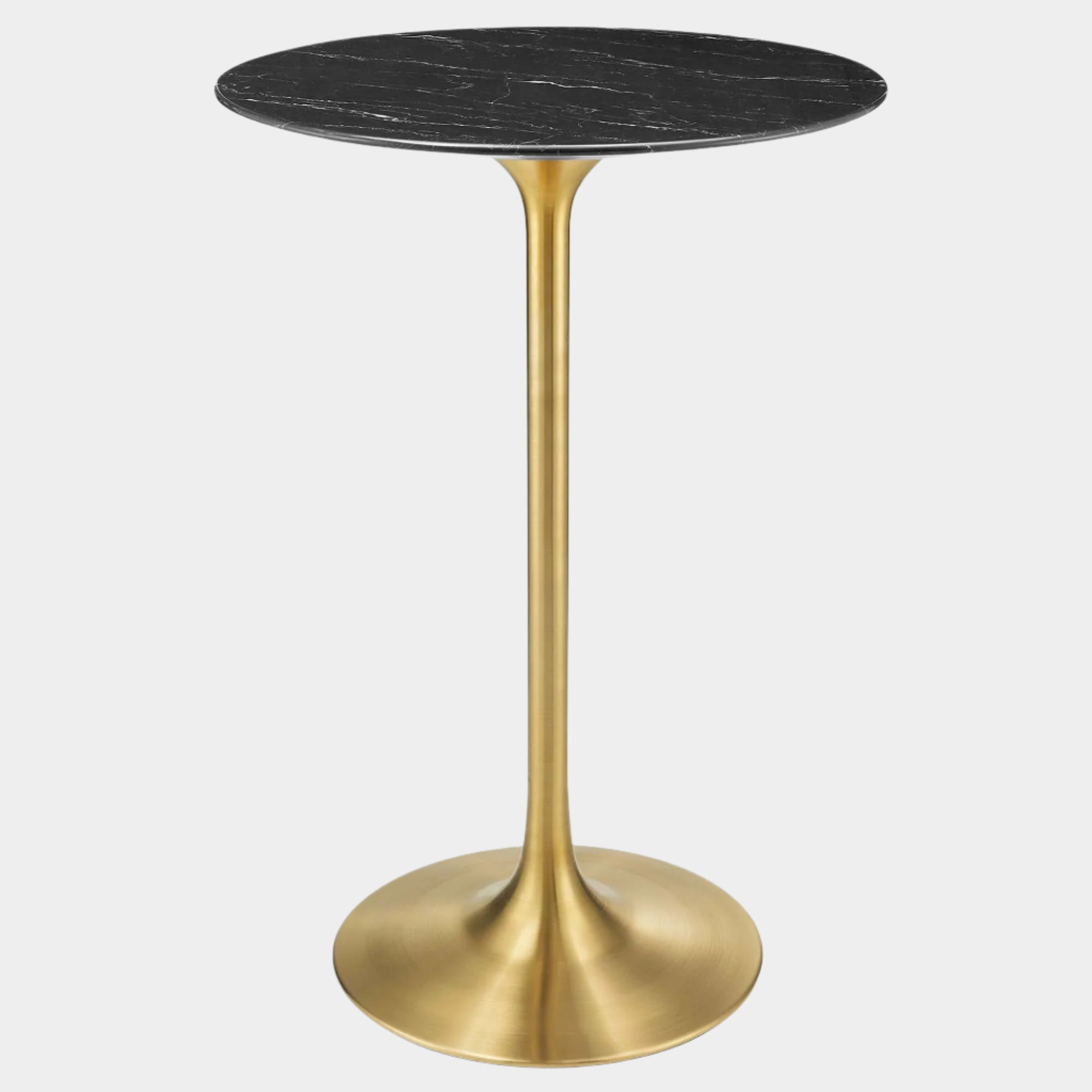 Lippa Round Artificial Marble Bar Table