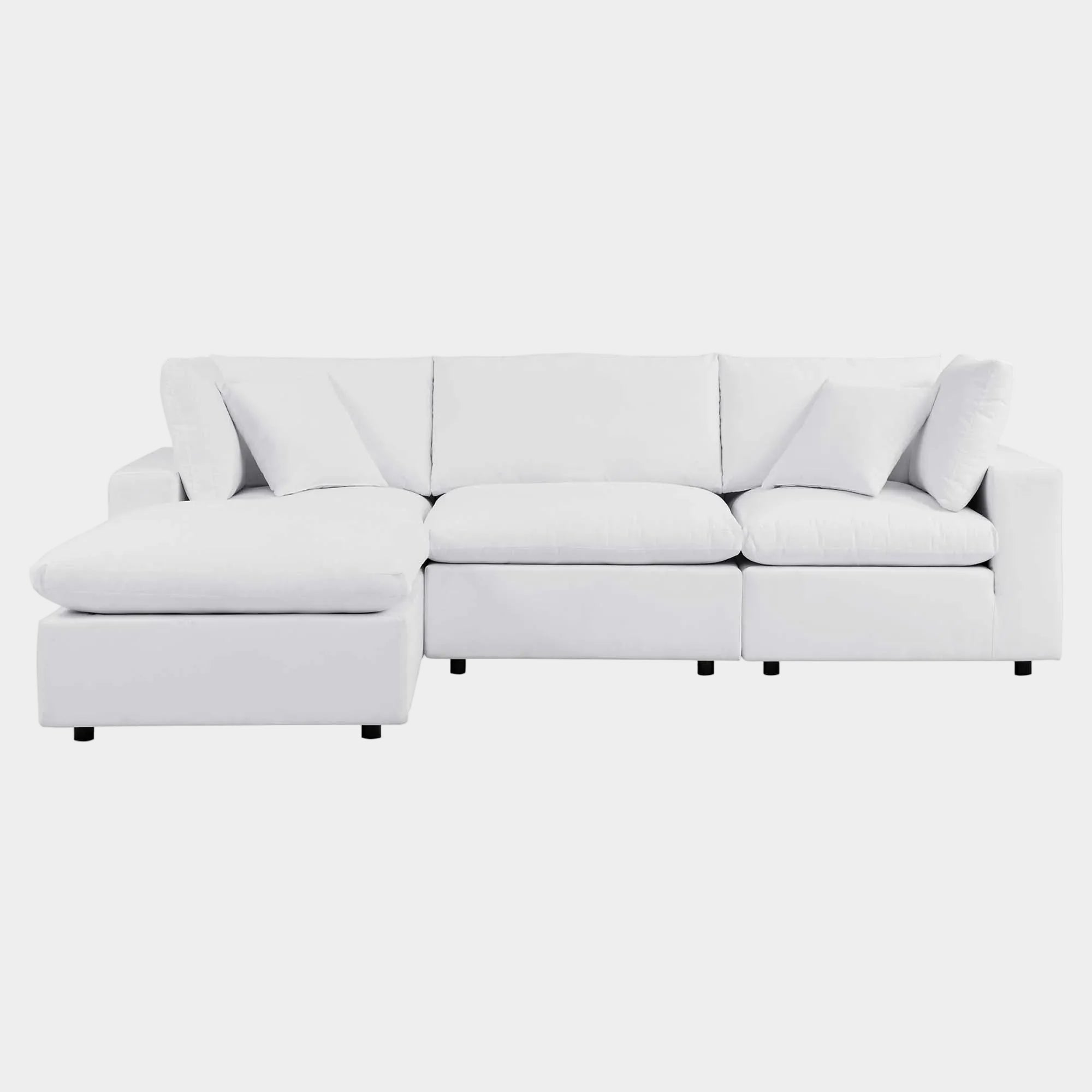 Commix 4-Piece Sunbrella® Outdoor Patio Sectional Sofa in White