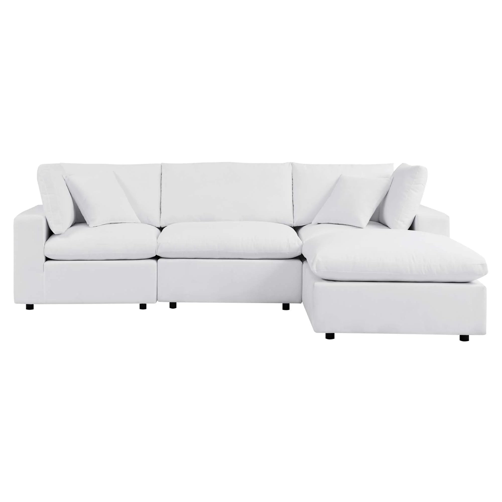 Commix 4-Piece Sunbrella® Outdoor Patio Sectional Sofa in White