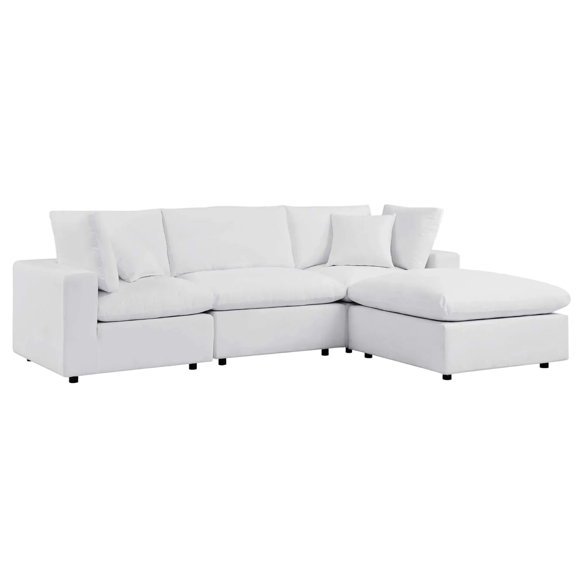 Commix 4-Piece Sunbrella® Outdoor Patio Sectional Sofa in White