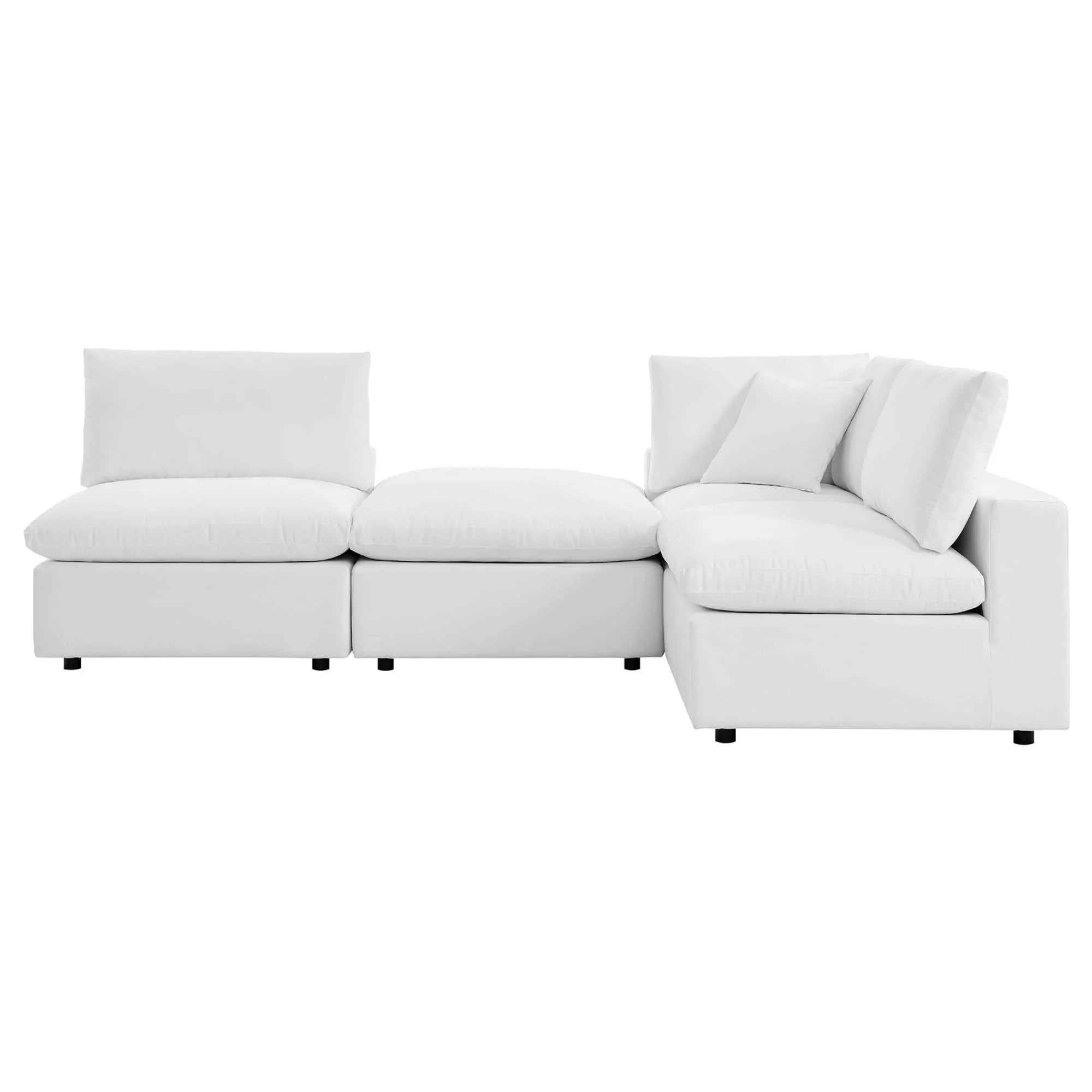 Commix 4-Piece Sunbrella® Outdoor Patio Sectional Sofa in White