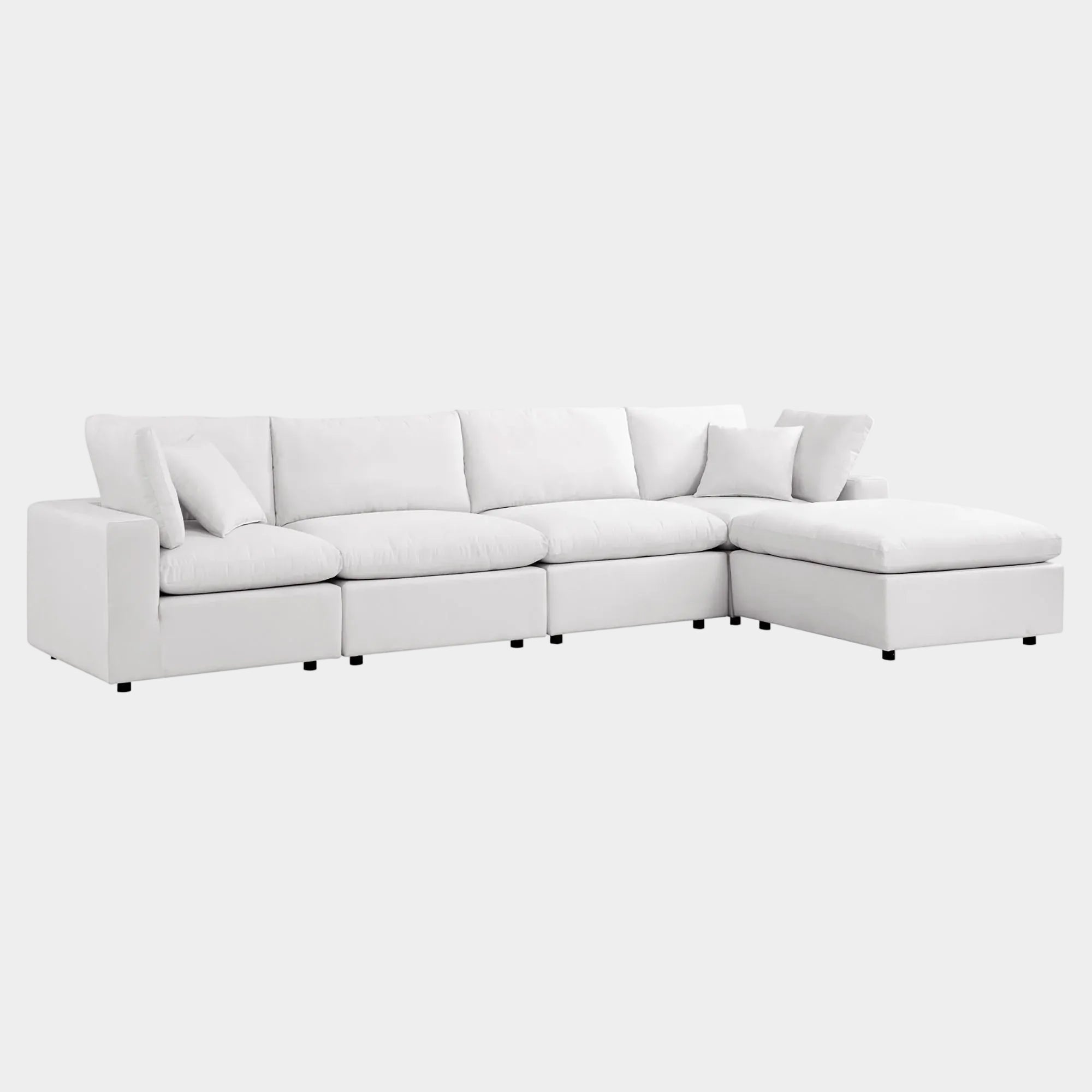 Commix 5-Piece Outdoor Patio Sectional Sofa