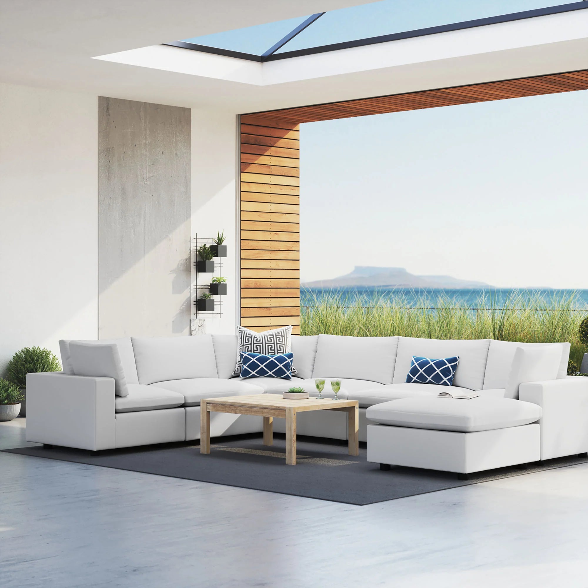 Commix 7-Piece Sunbrella® Outdoor Patio Sectional Sofa