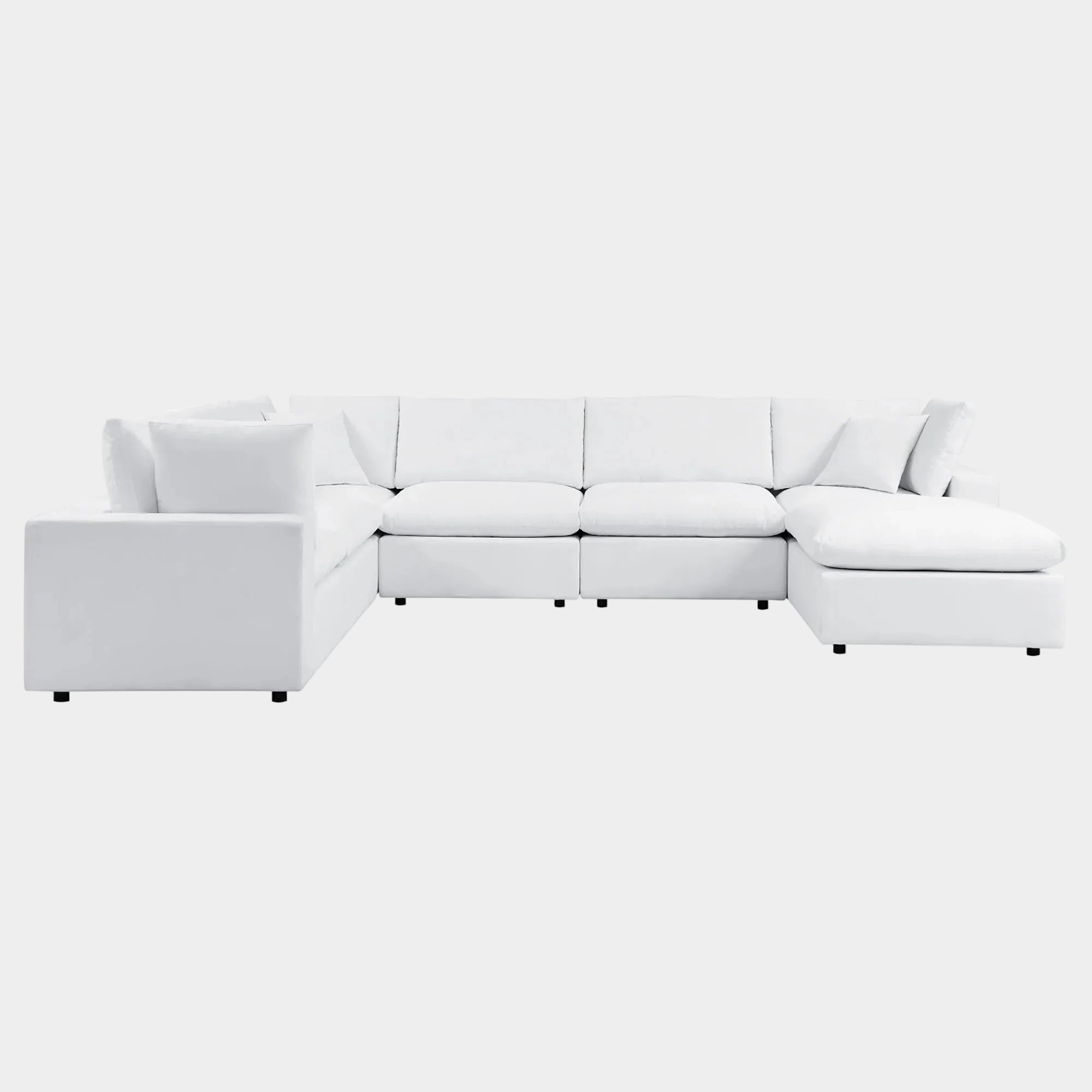Commix 7-Piece Sunbrella® Outdoor Patio Sectional Sofa in White
