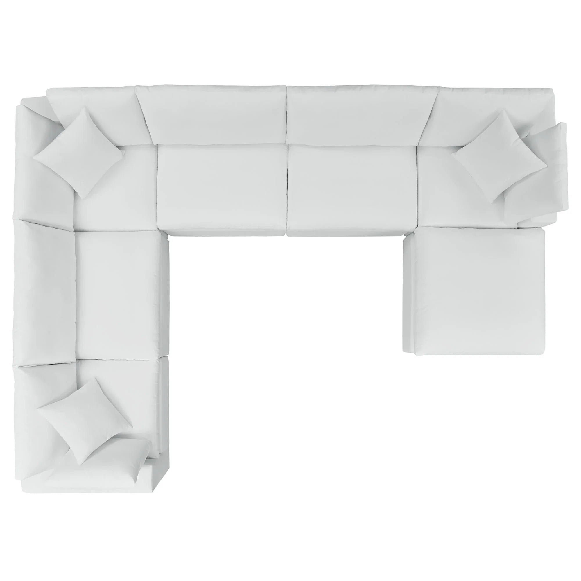 Commix 7-Piece Sunbrella® Outdoor Patio Sectional Sofa in White