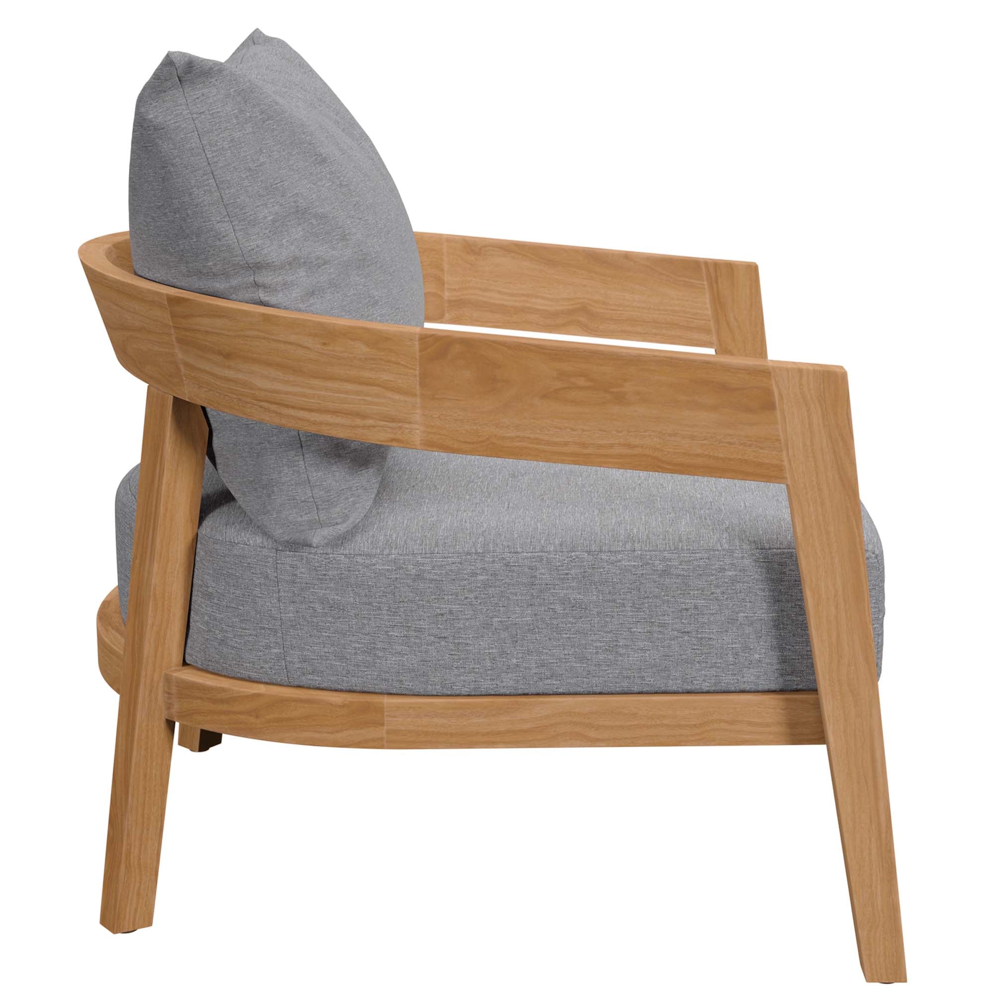Fauteuil de terrasse extérieur en bois de teck Brisbane