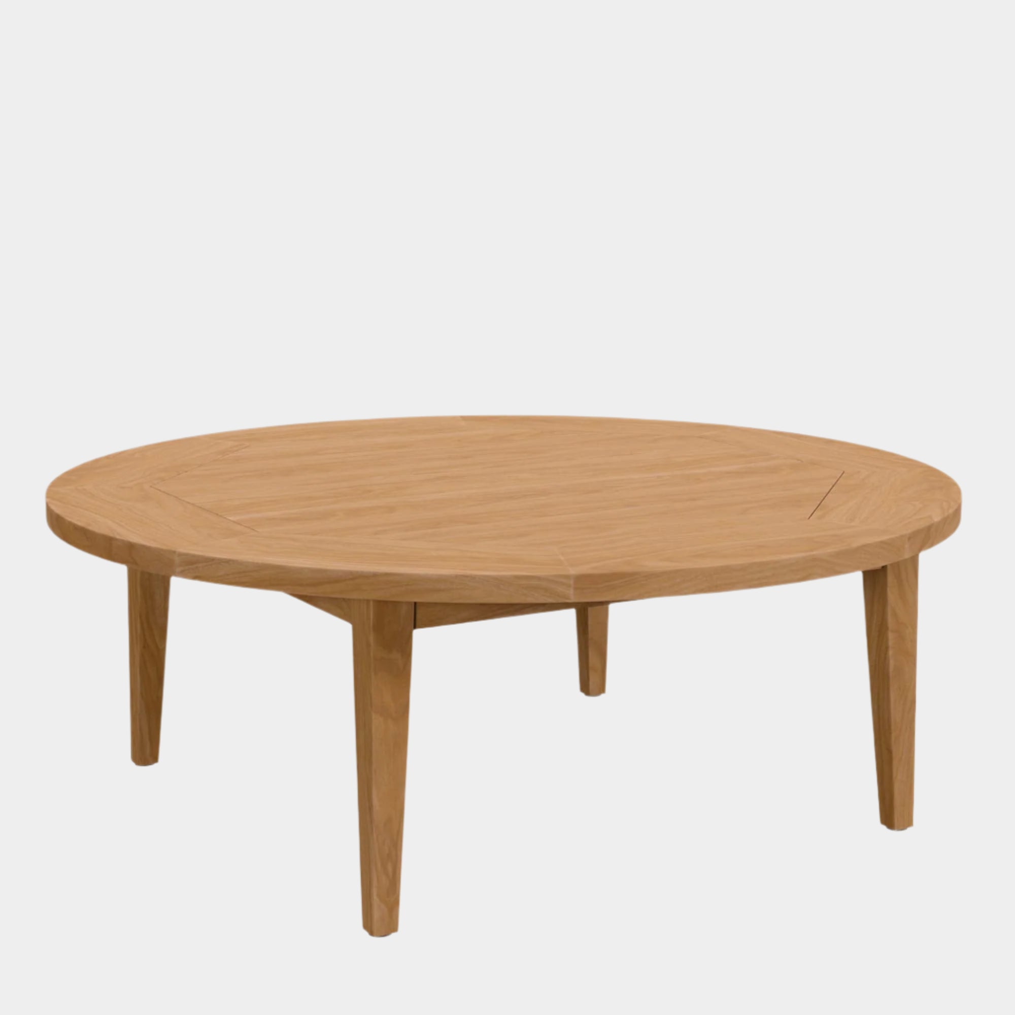 Table basse d'extérieur en bois de teck Brisbane en couleur naturelle