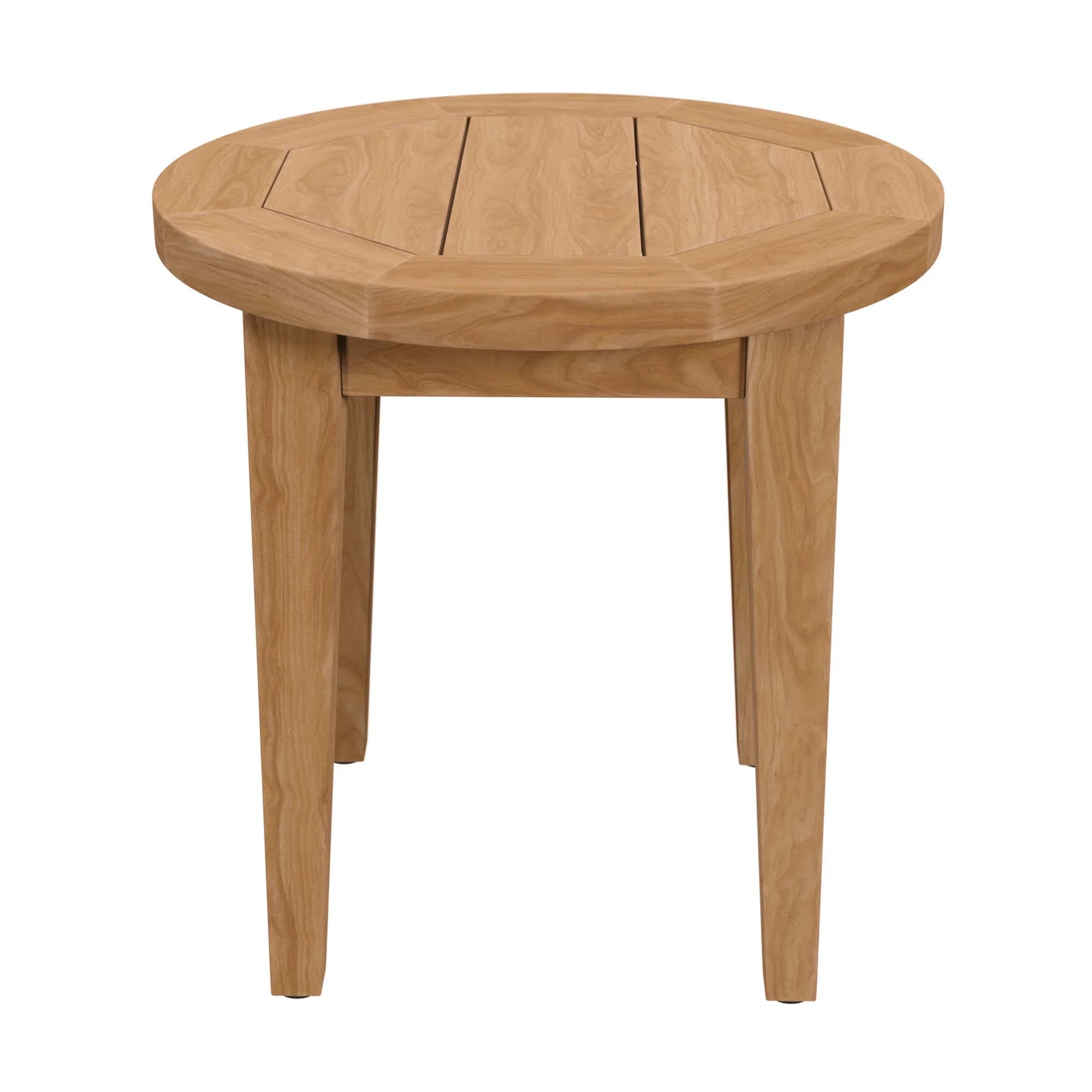 Table d'appoint d'extérieur en bois de teck Brisbane en couleur naturelle