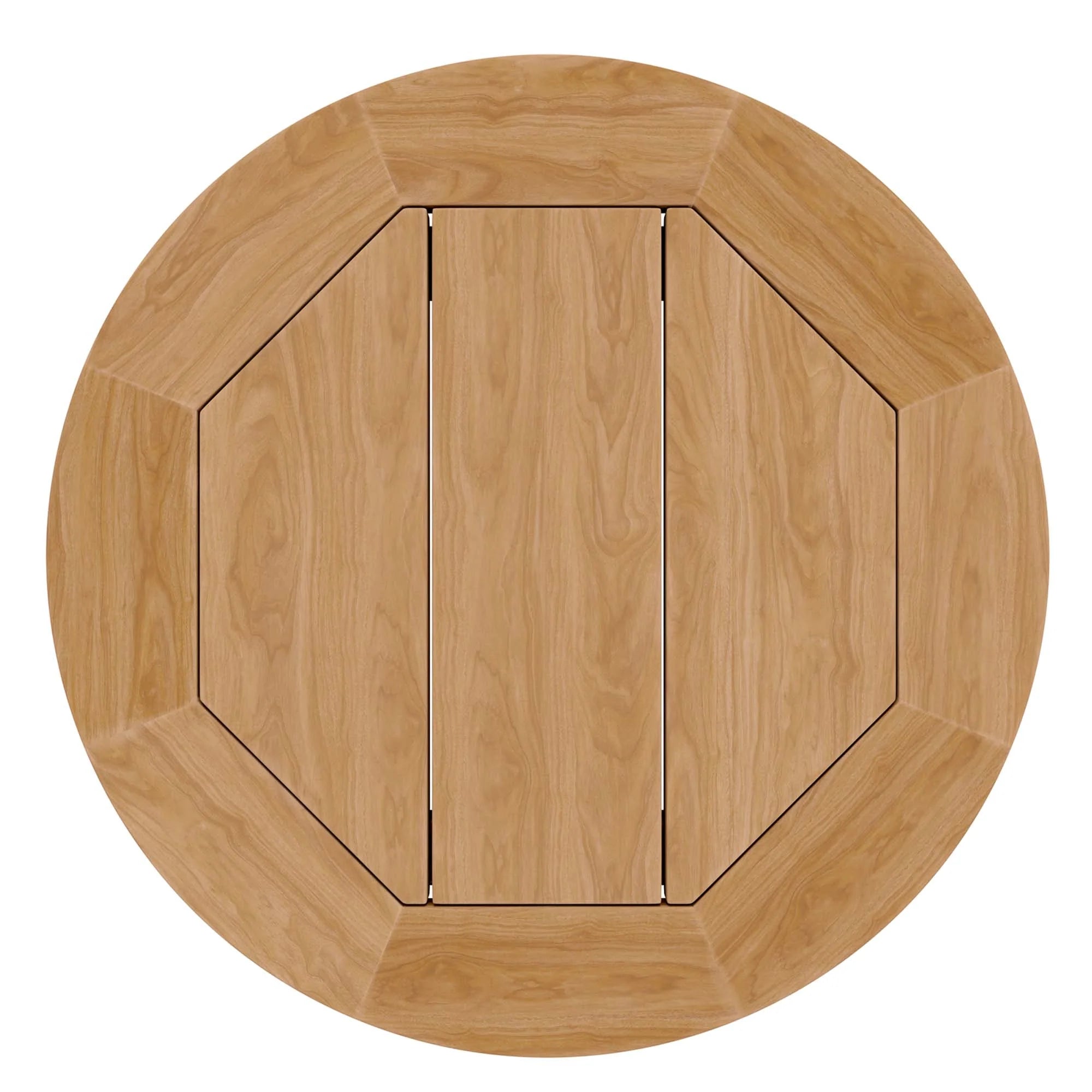 Table d'appoint d'extérieur en bois de teck Brisbane en couleur naturelle