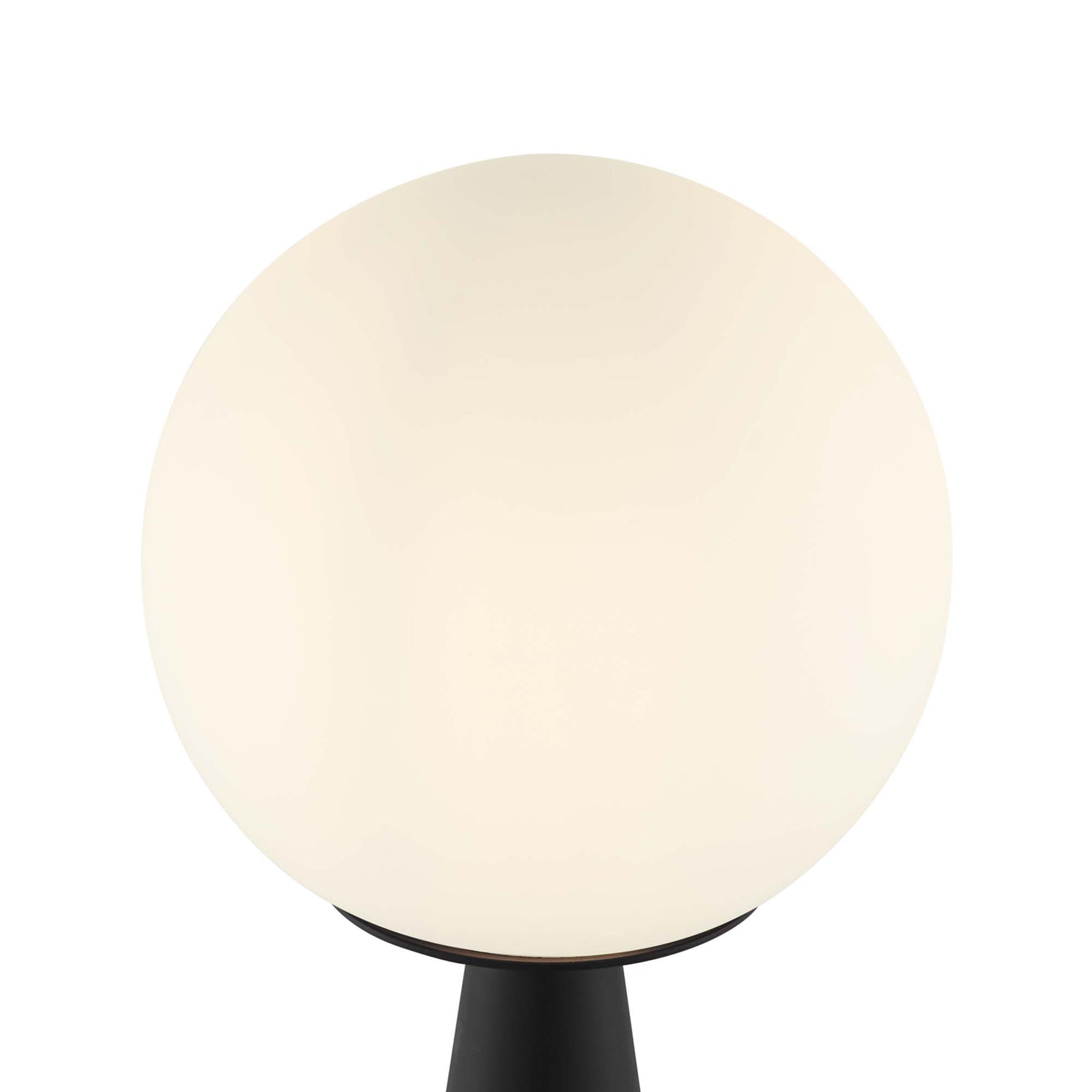 Lampe de table en verre Apex Glass Globe en blanc et noir