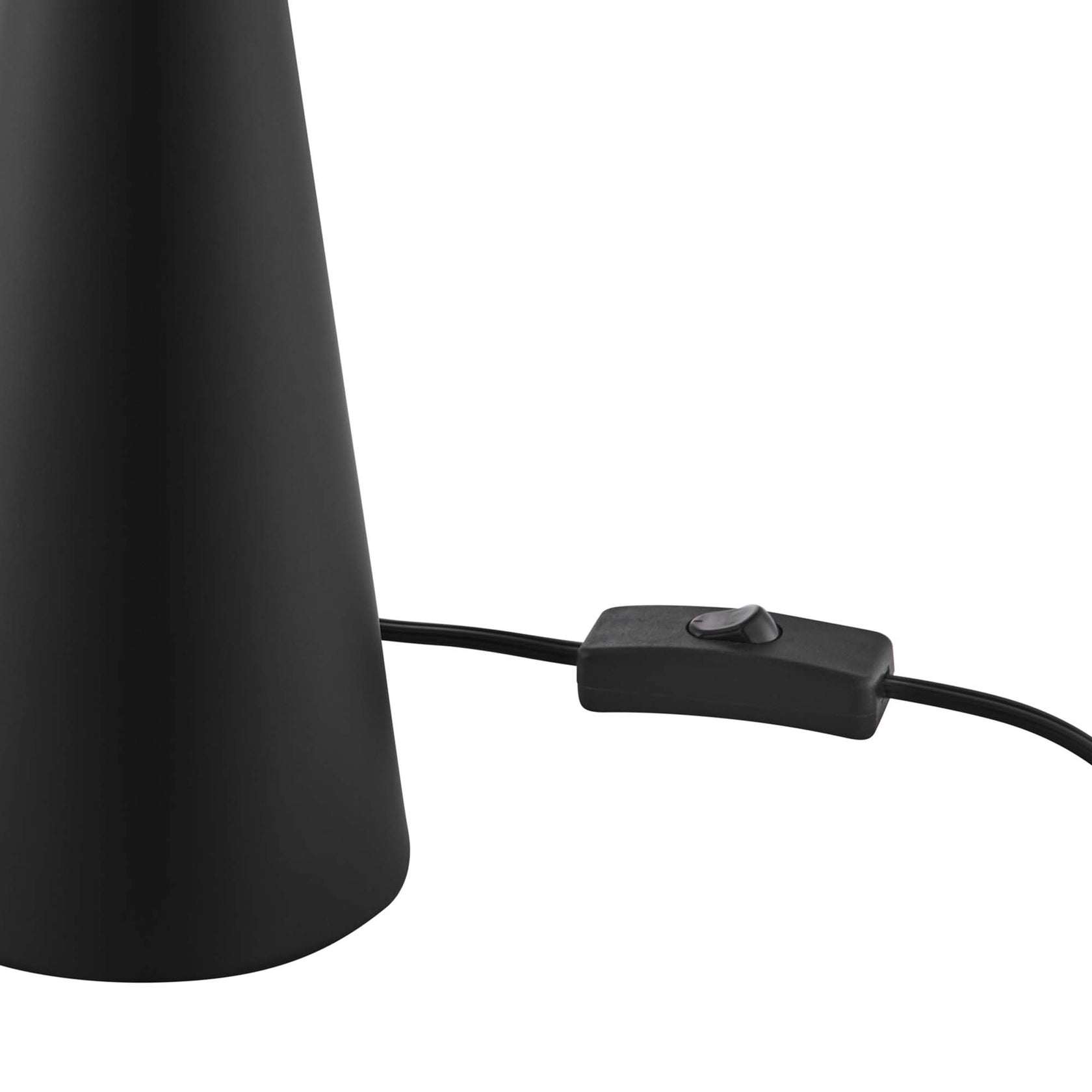Lampe de table en verre Apex Glass Globe en blanc et noir