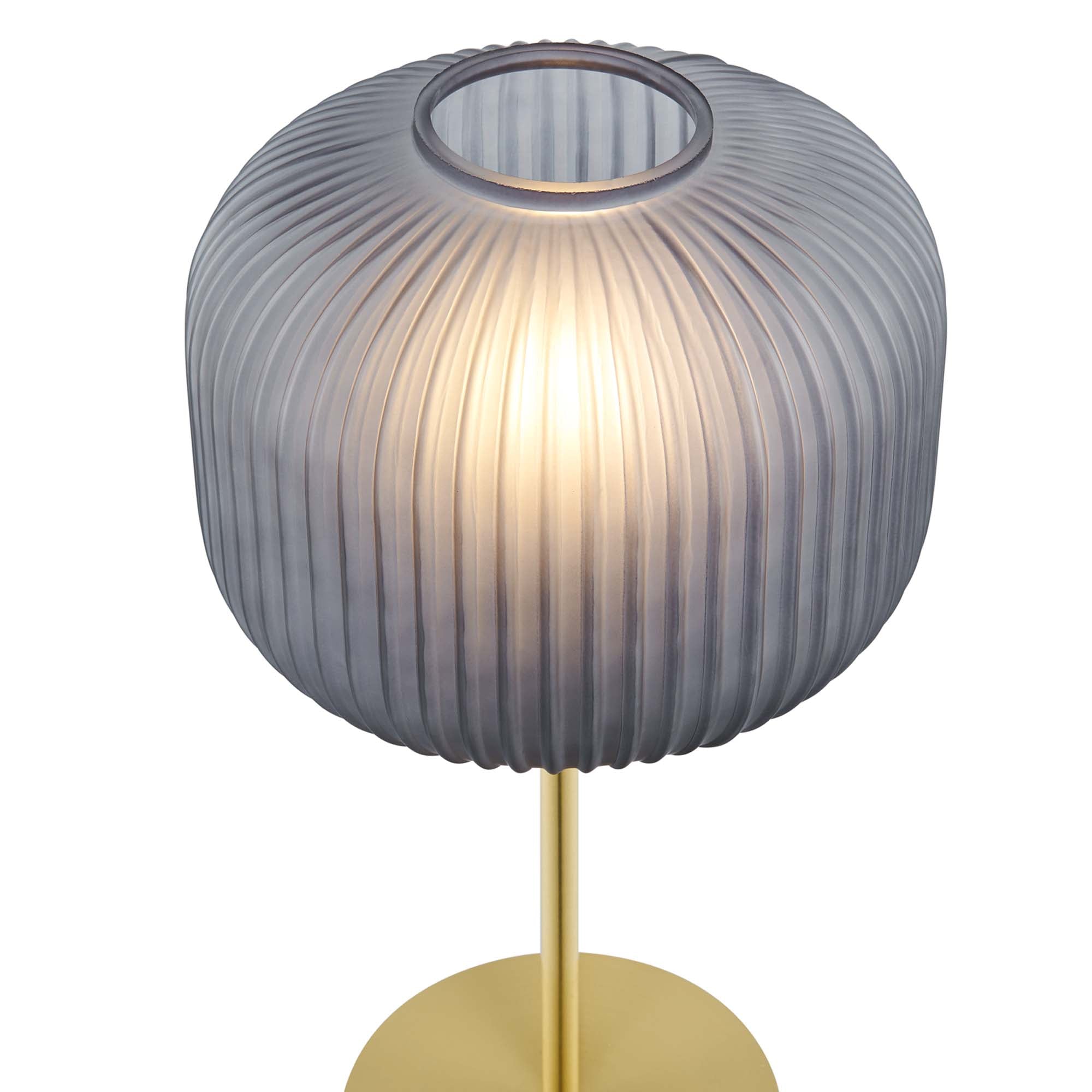 Lampe de table en verre et métal Reprise Glass Sphere