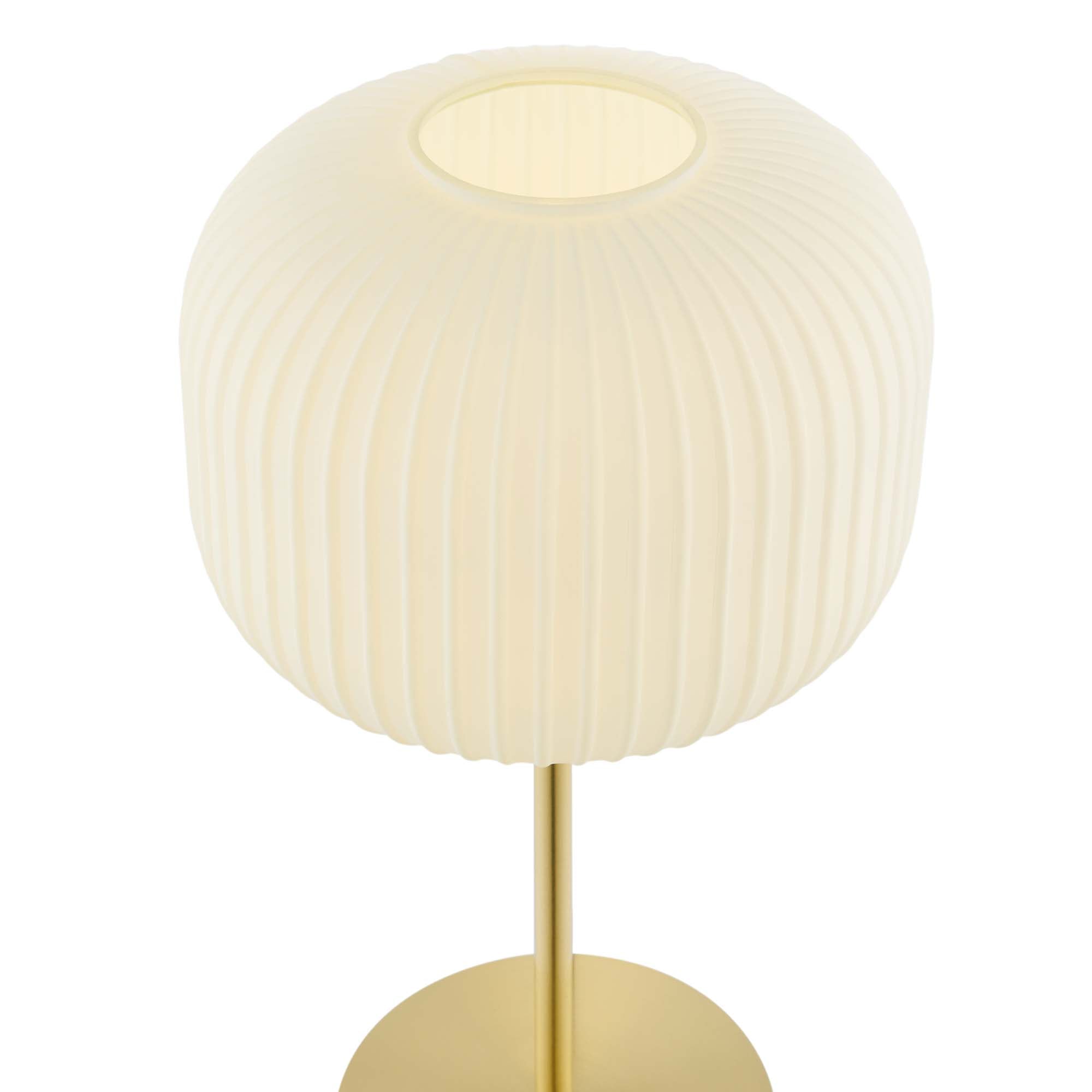 Lampe de table en verre et métal Reprise Glass Sphere