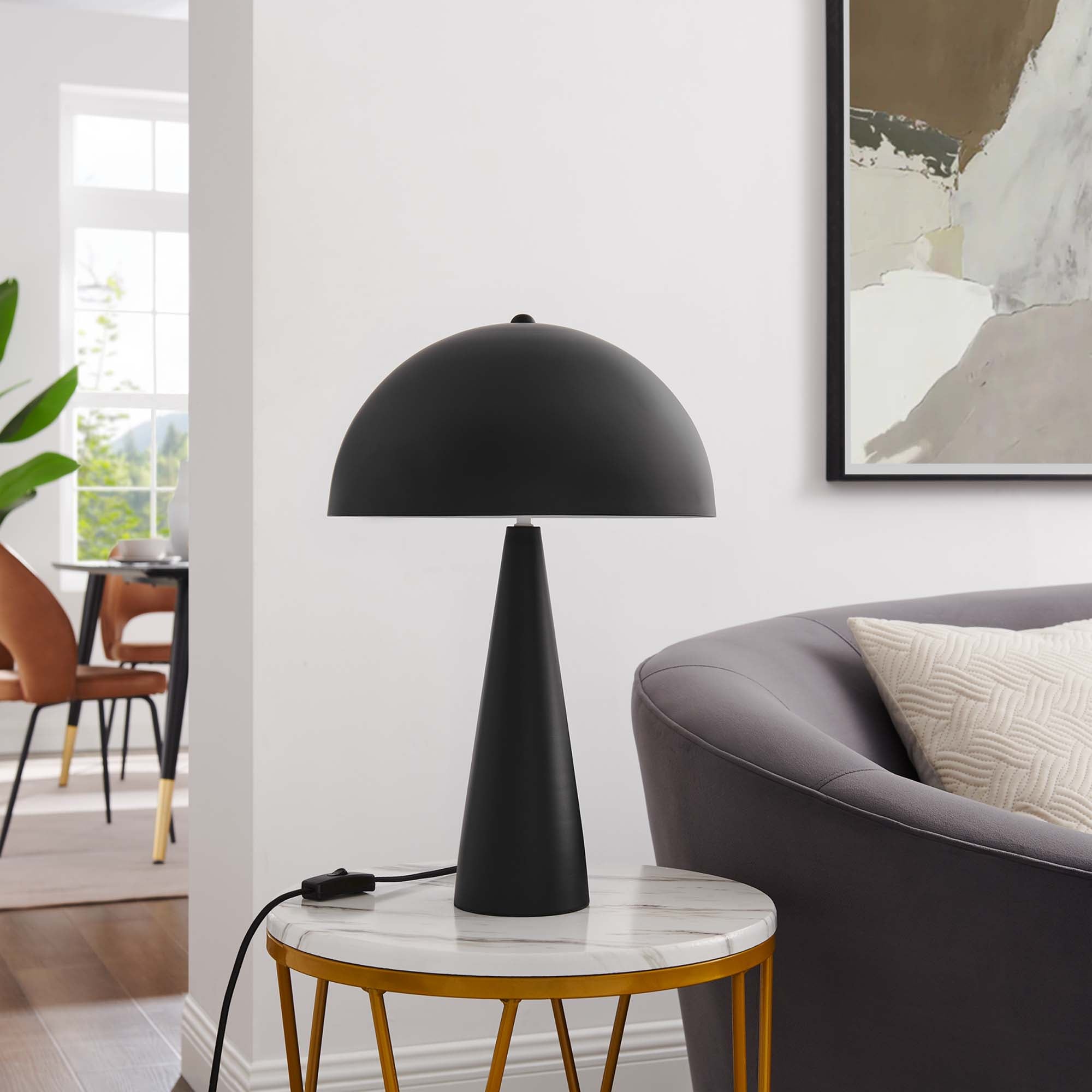 Lampe de table en métal Selena