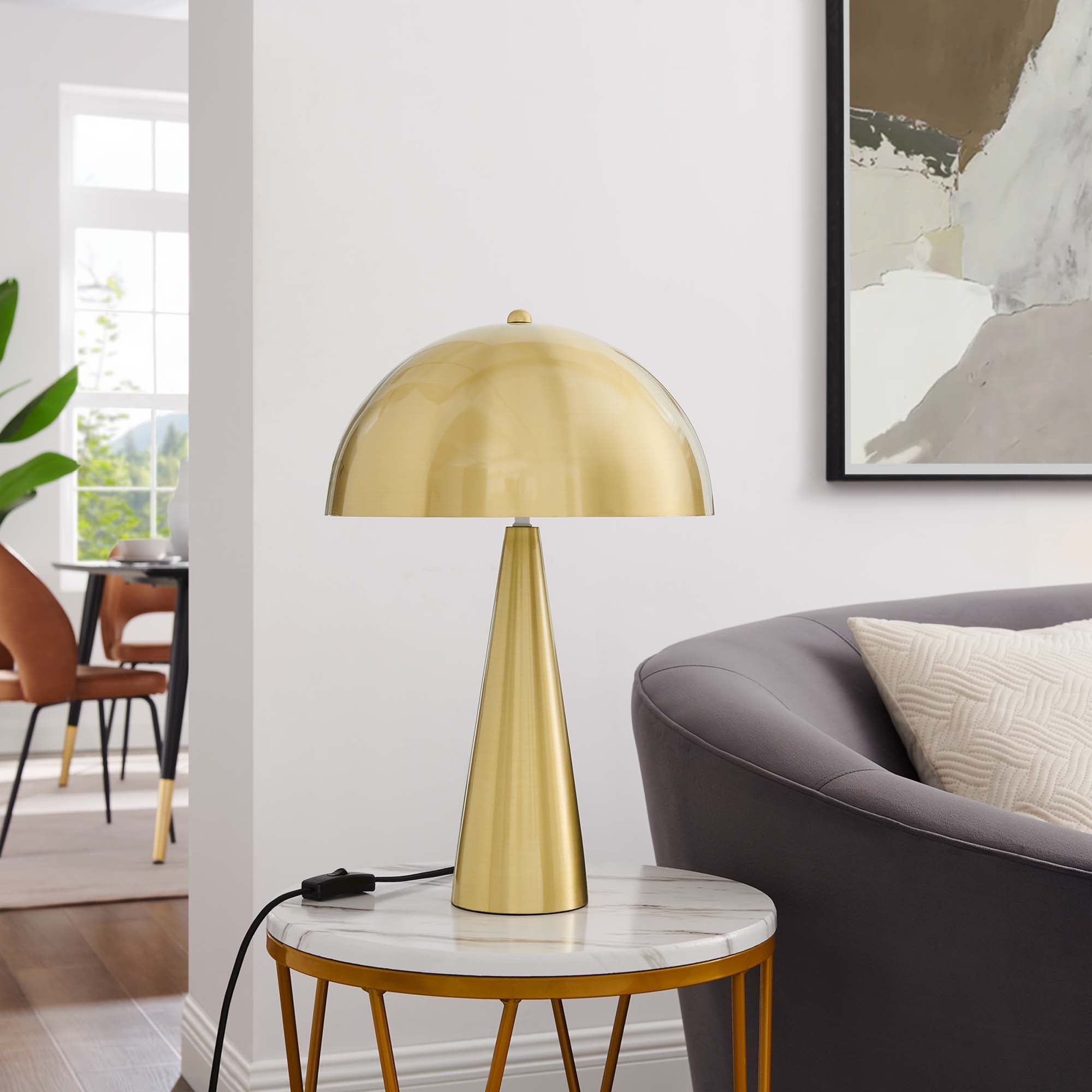 Lampe de table en métal Selena