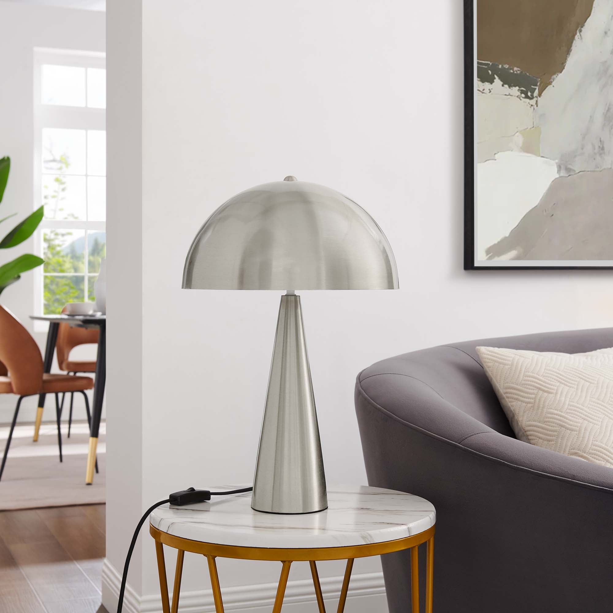 Lampe de table en métal Selena