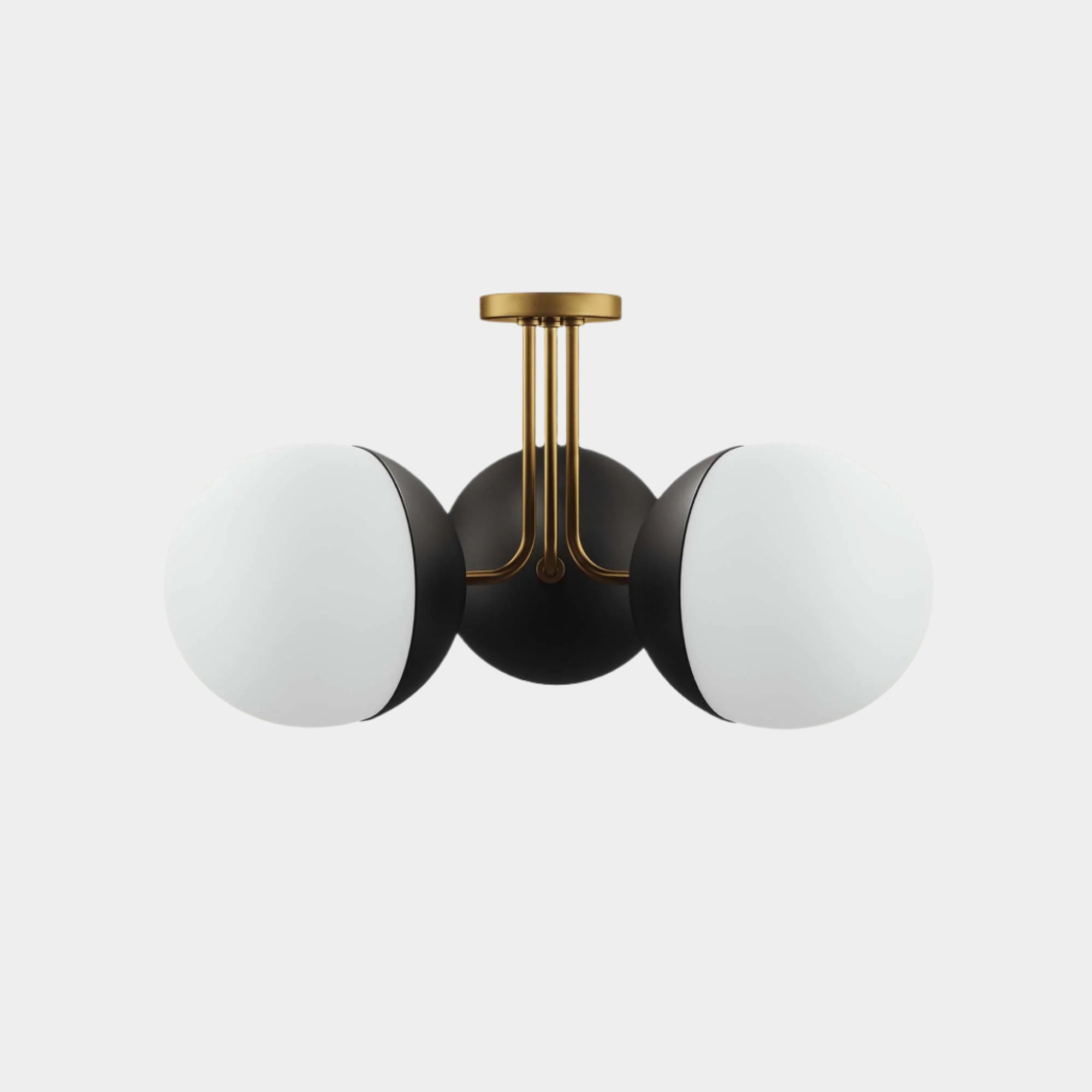 Plafonnier semi-encastré à 3 lampes Stellar