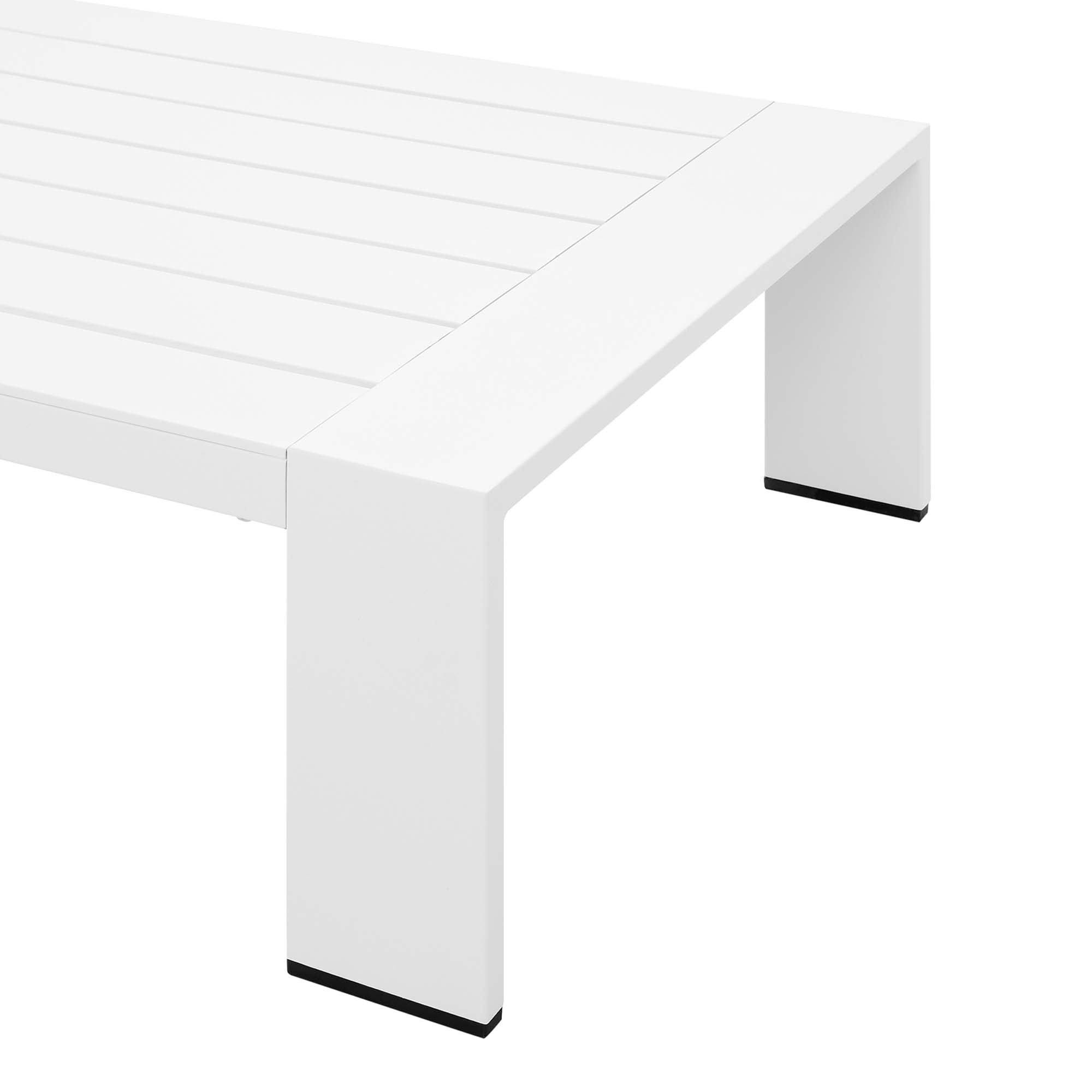 Table basse d'extérieur Tahoe en aluminium avec revêtement en poudre