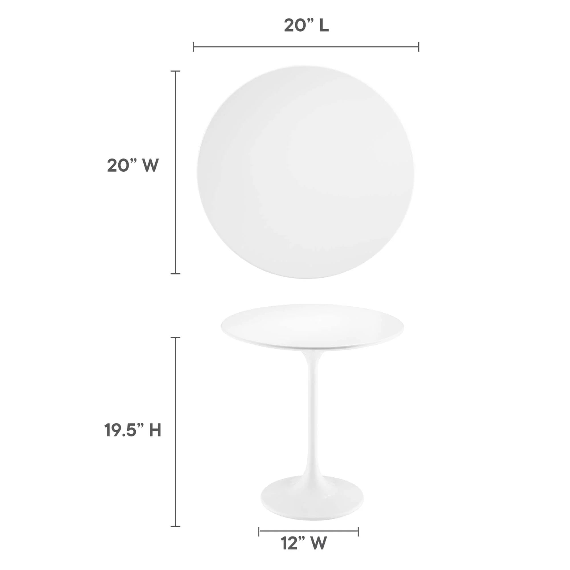 Lippa Round Wood Side Table