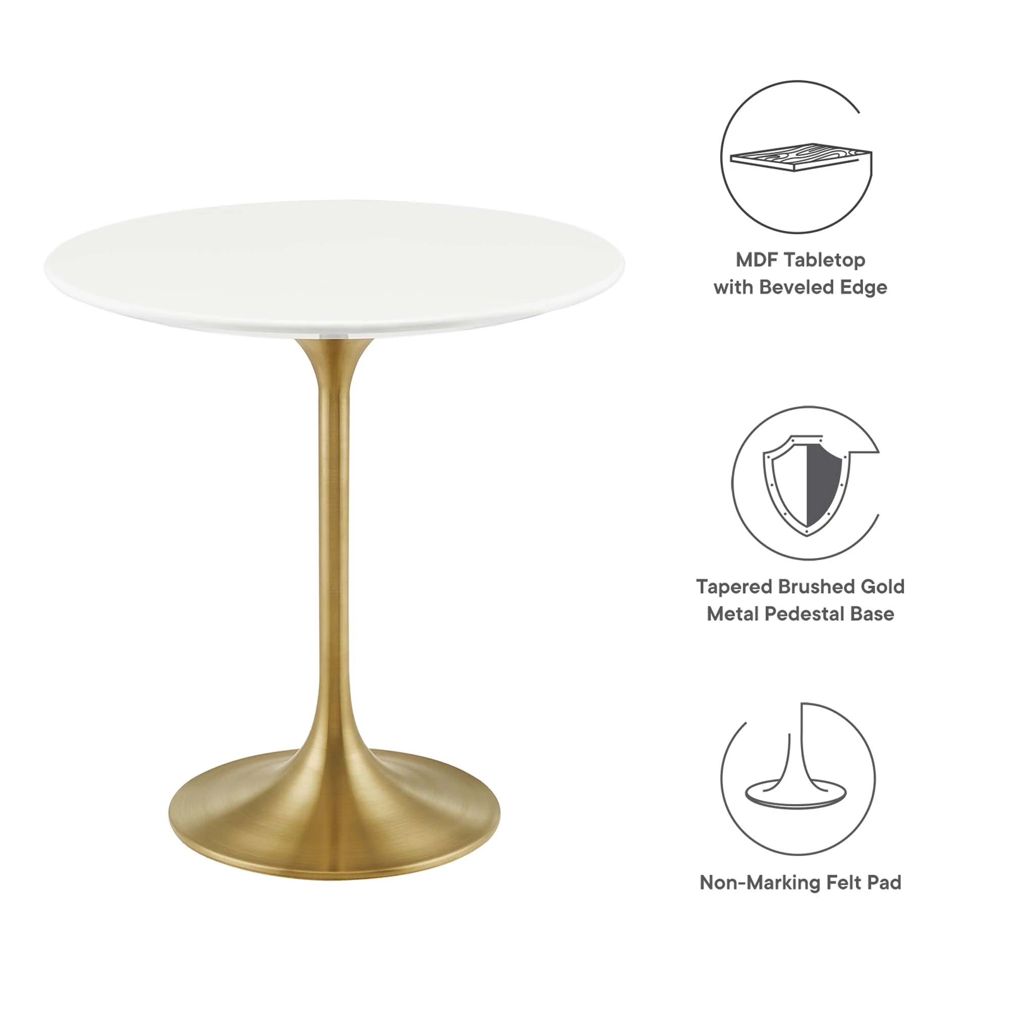 Lippa Round Wood Side Table