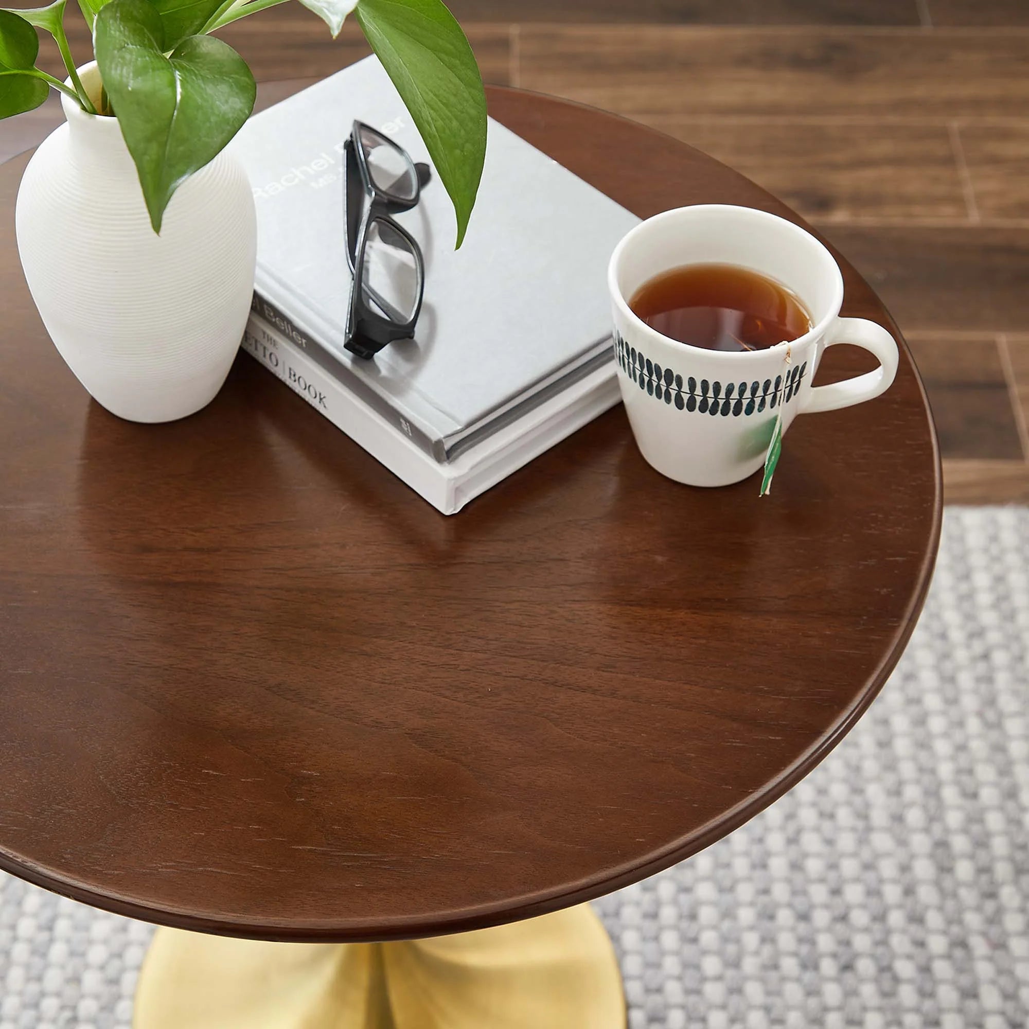 Lippa Round Wood Side Table