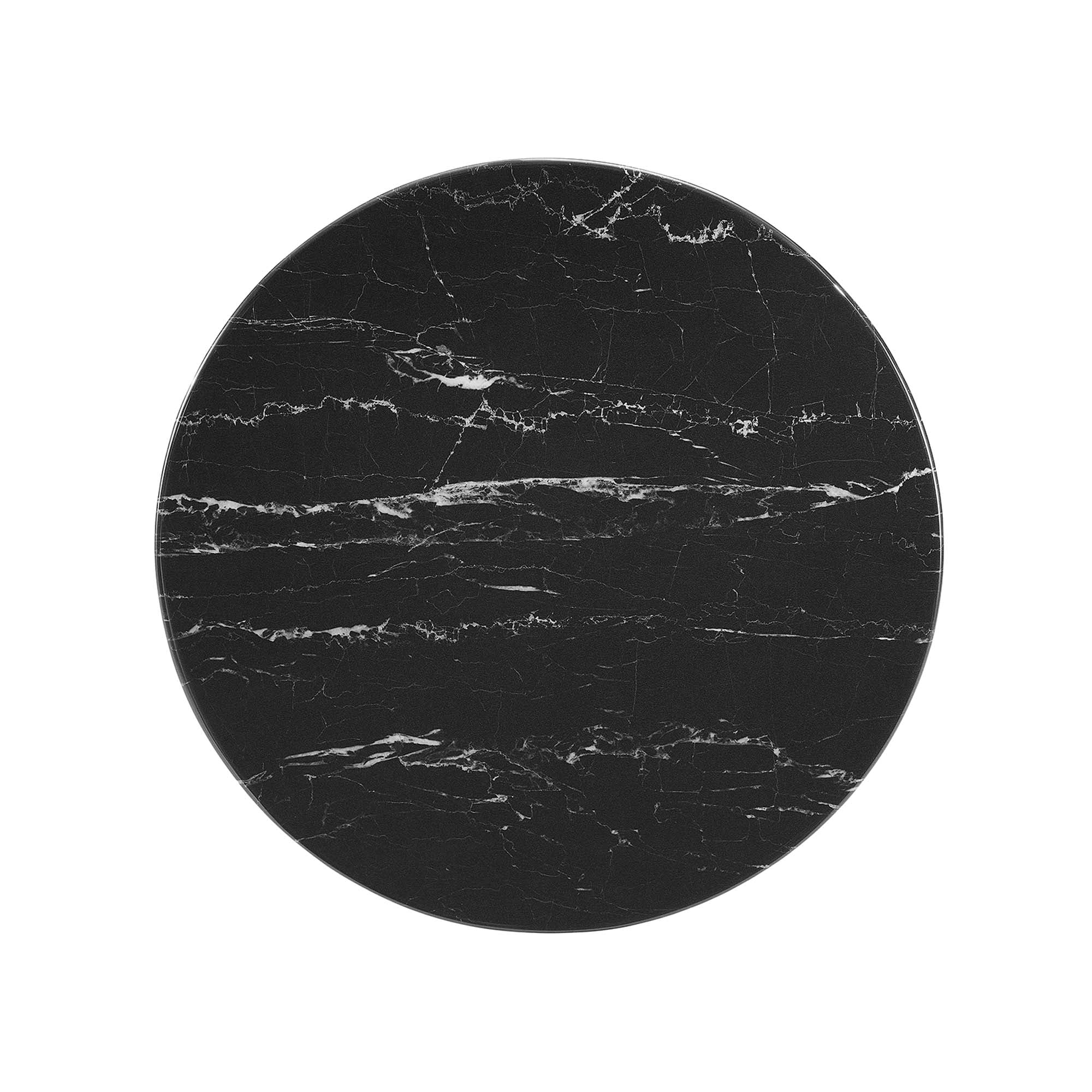 Lippa Round Artificial Marble Side Table