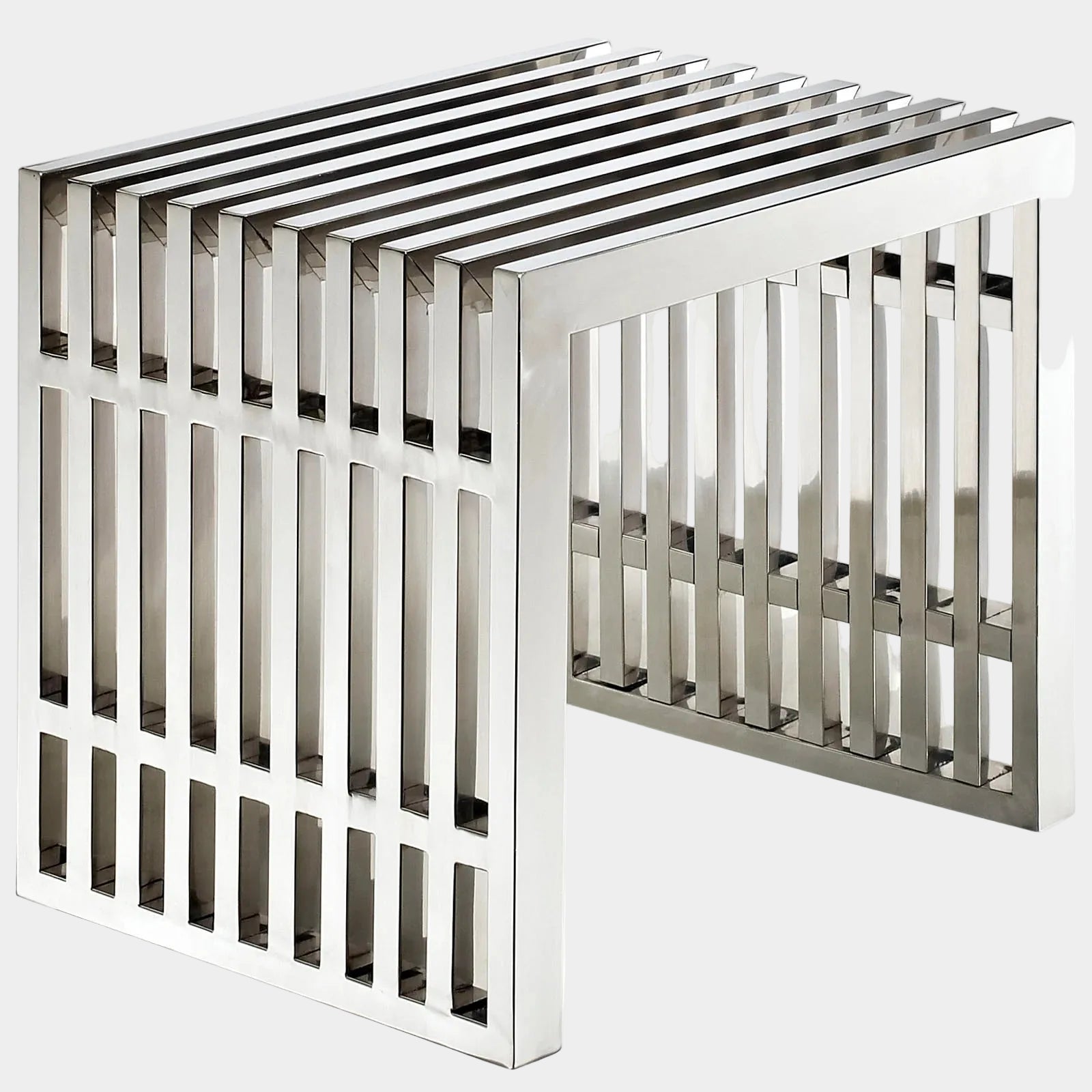 Gridiron Small Stainless-Steel Bench