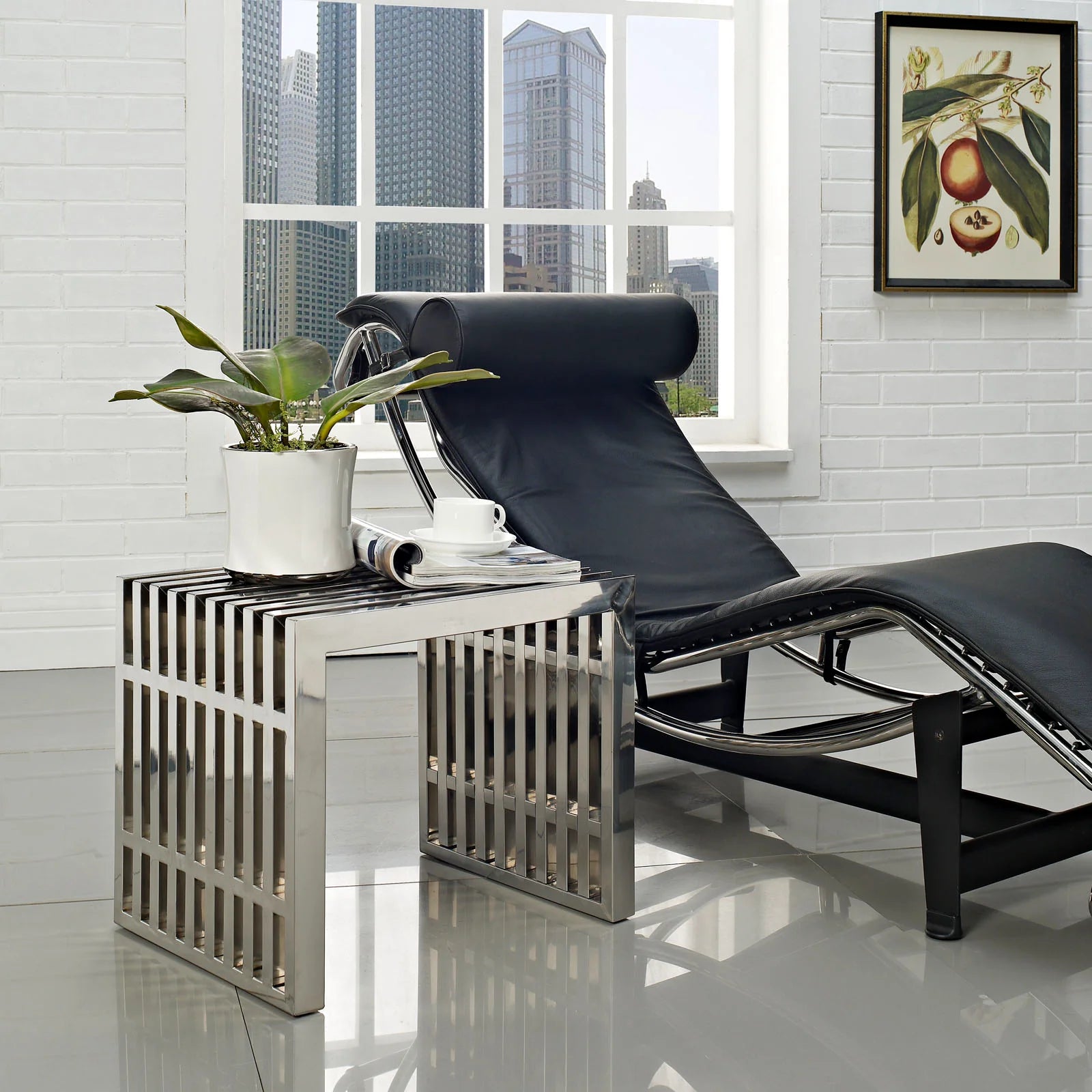 Gridiron Small Stainless-Steel Bench