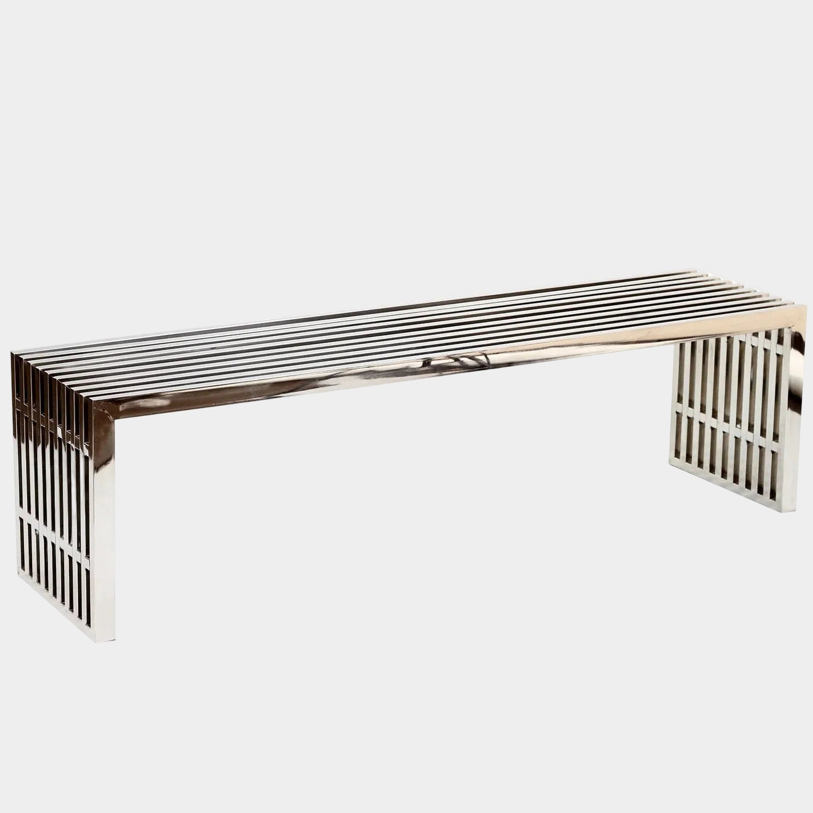 Gridiron Large Stainless-Steel Bench