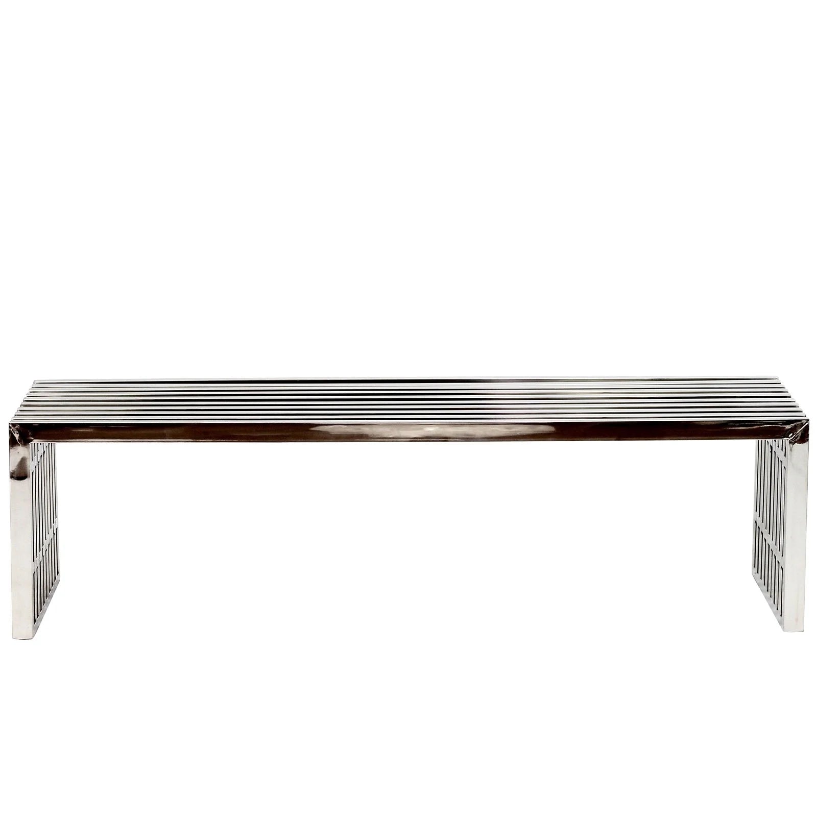 Gridiron Large Stainless-Steel Bench