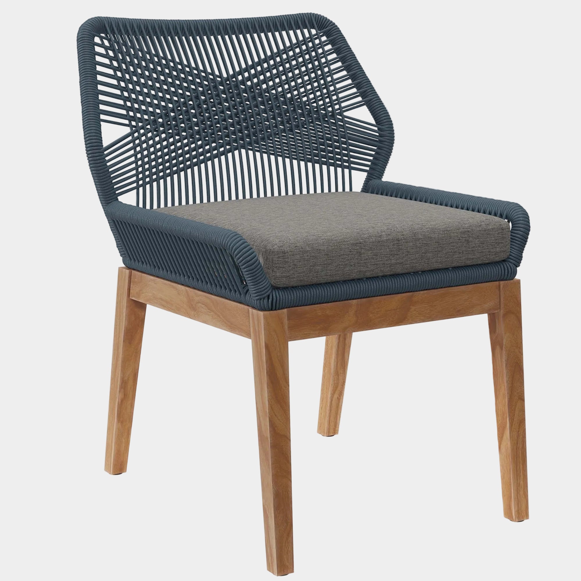 Wellspring Outdoor Patio Teak Wood Dining Chair