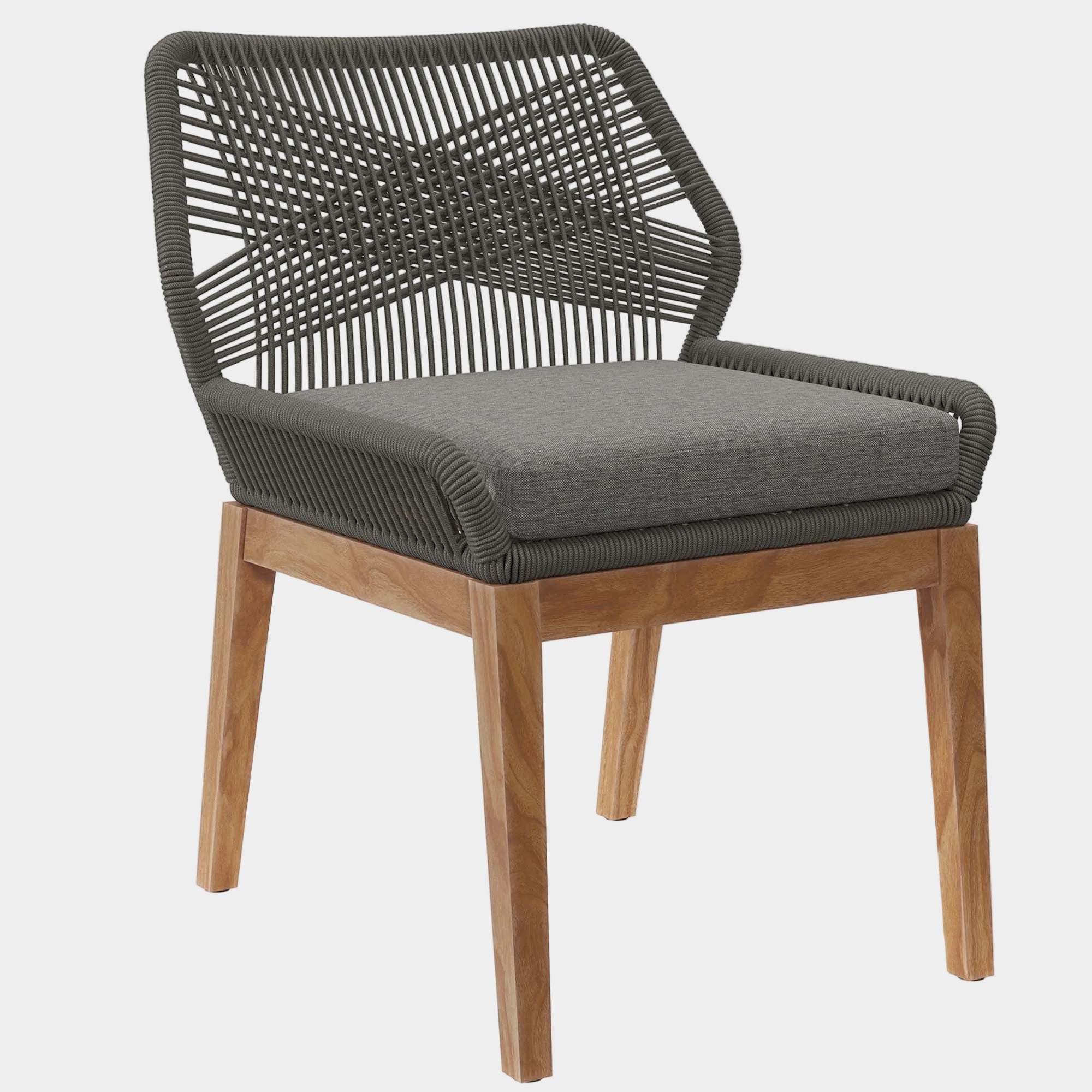 Wellspring Outdoor Patio Teak Wood Dining Chair