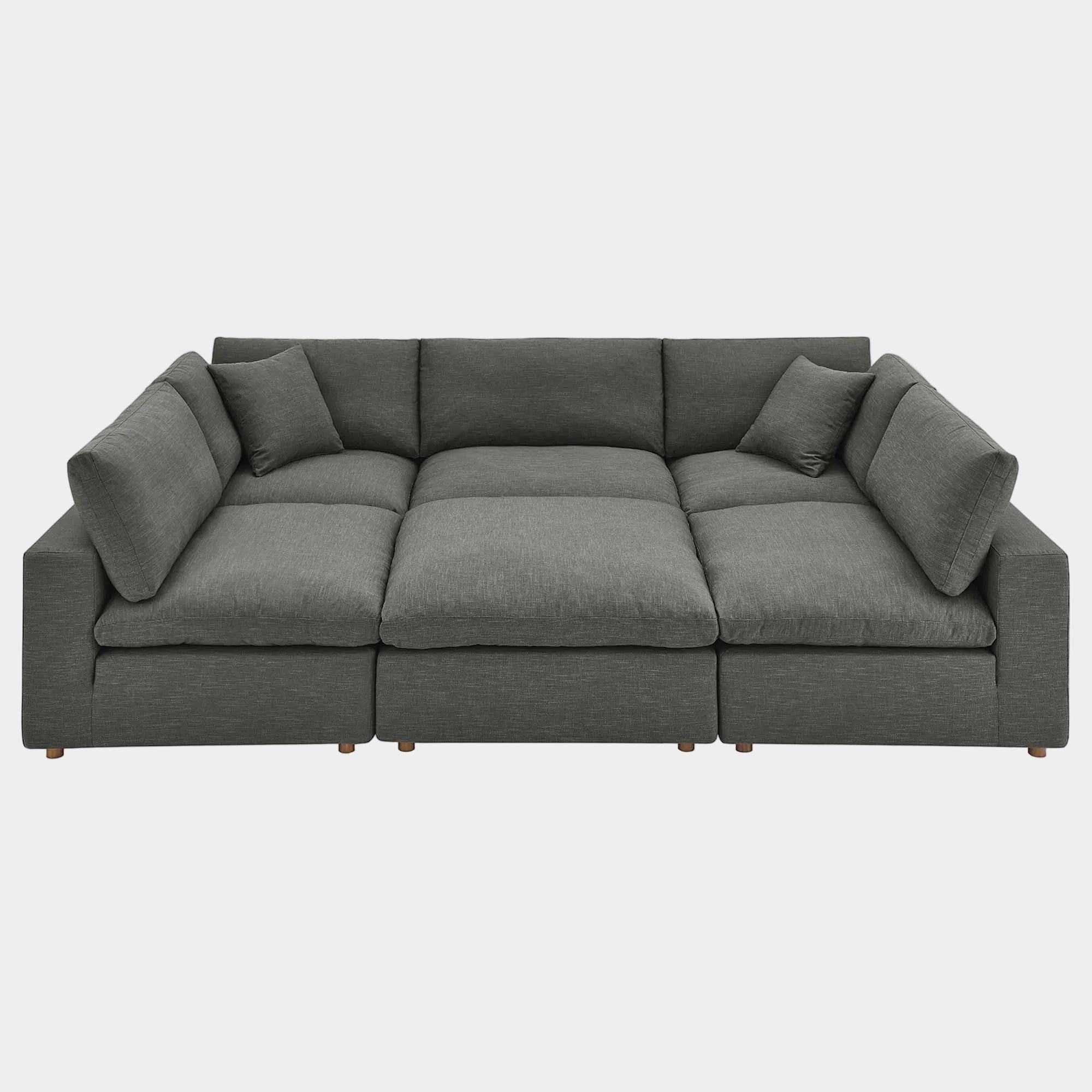 Commix 6-Piece Down Filled Overstuffed Sectional Sofa