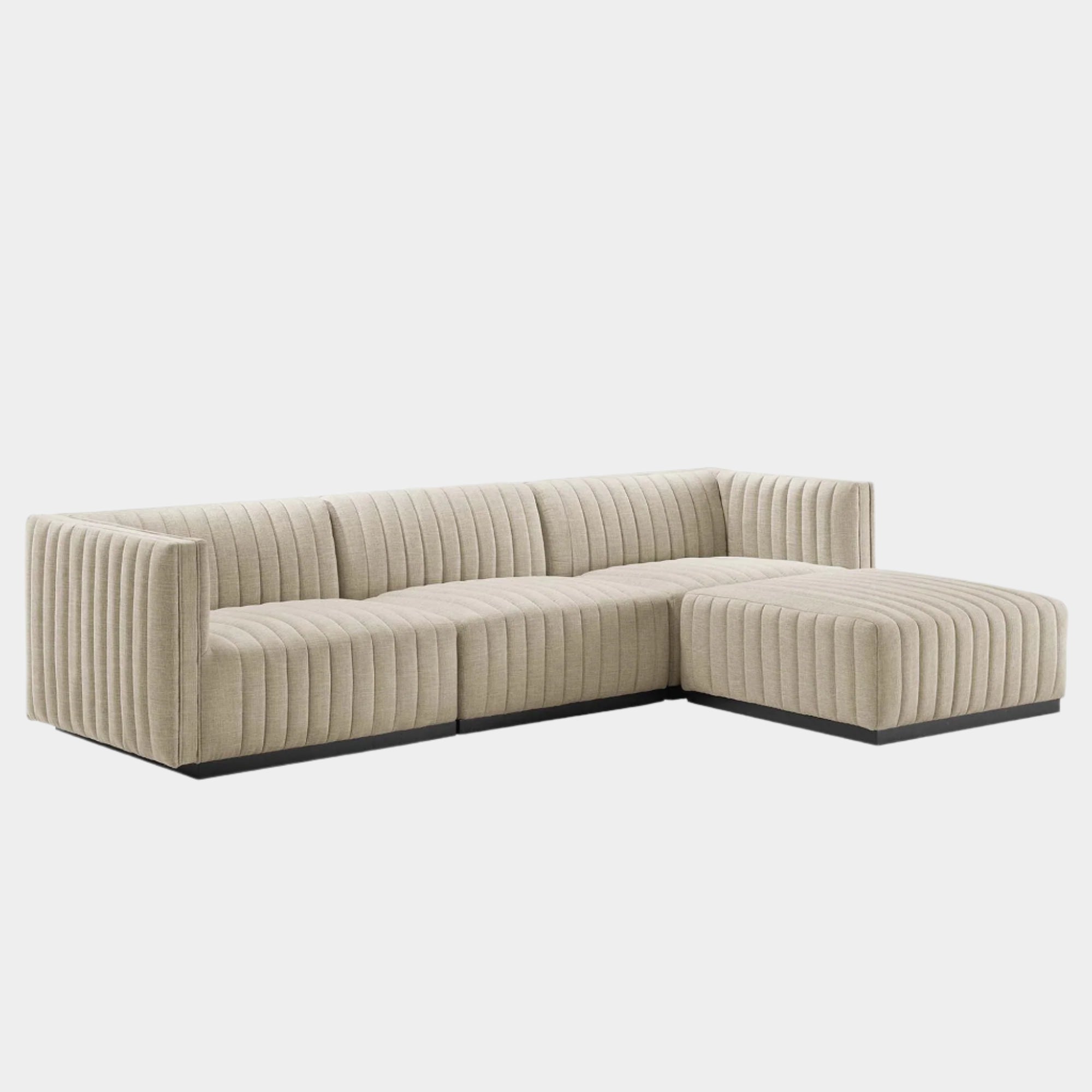 Chaise sans accoudoirs rembourrée en duvet Commix