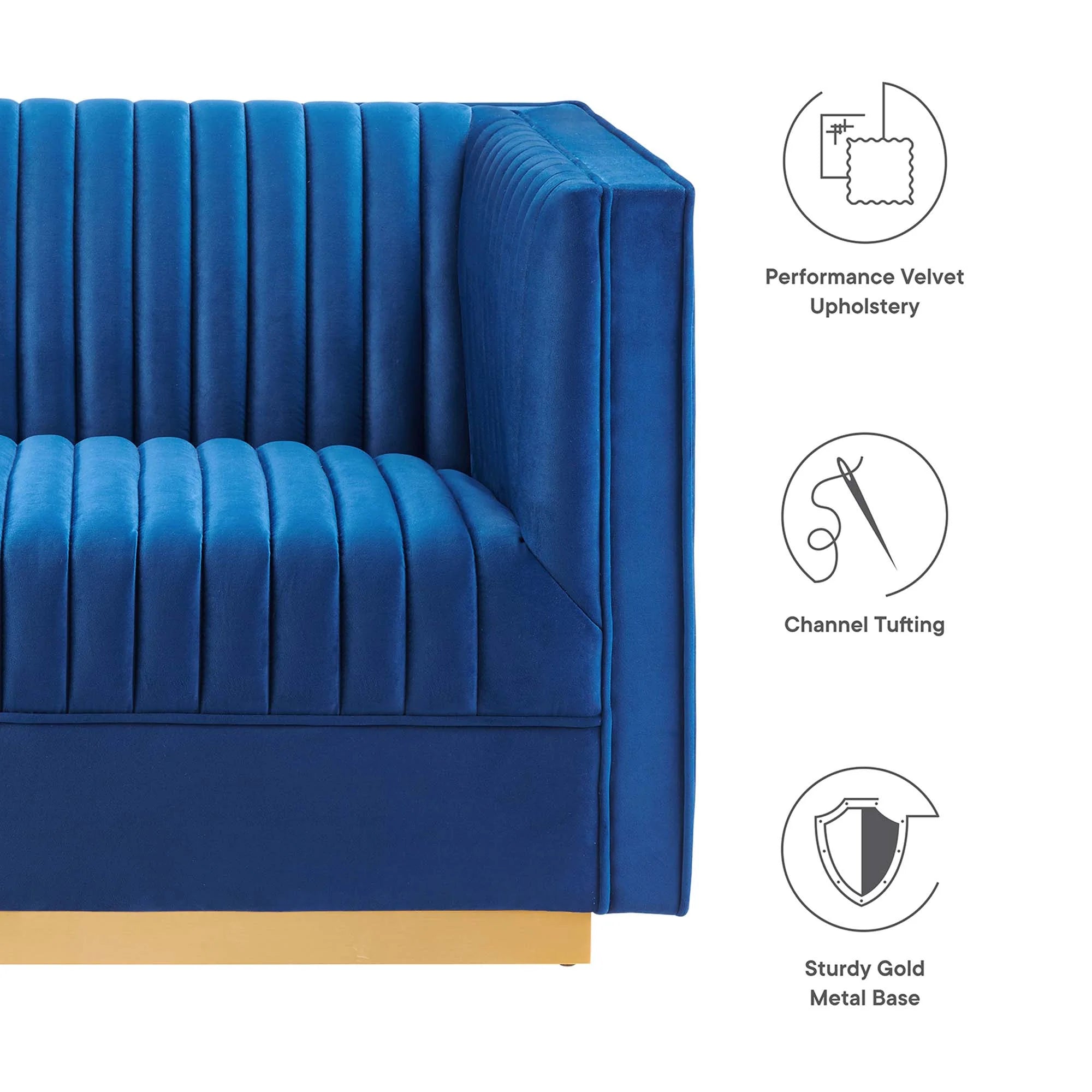Chaise sans accoudoirs rembourrée en duvet Commix
