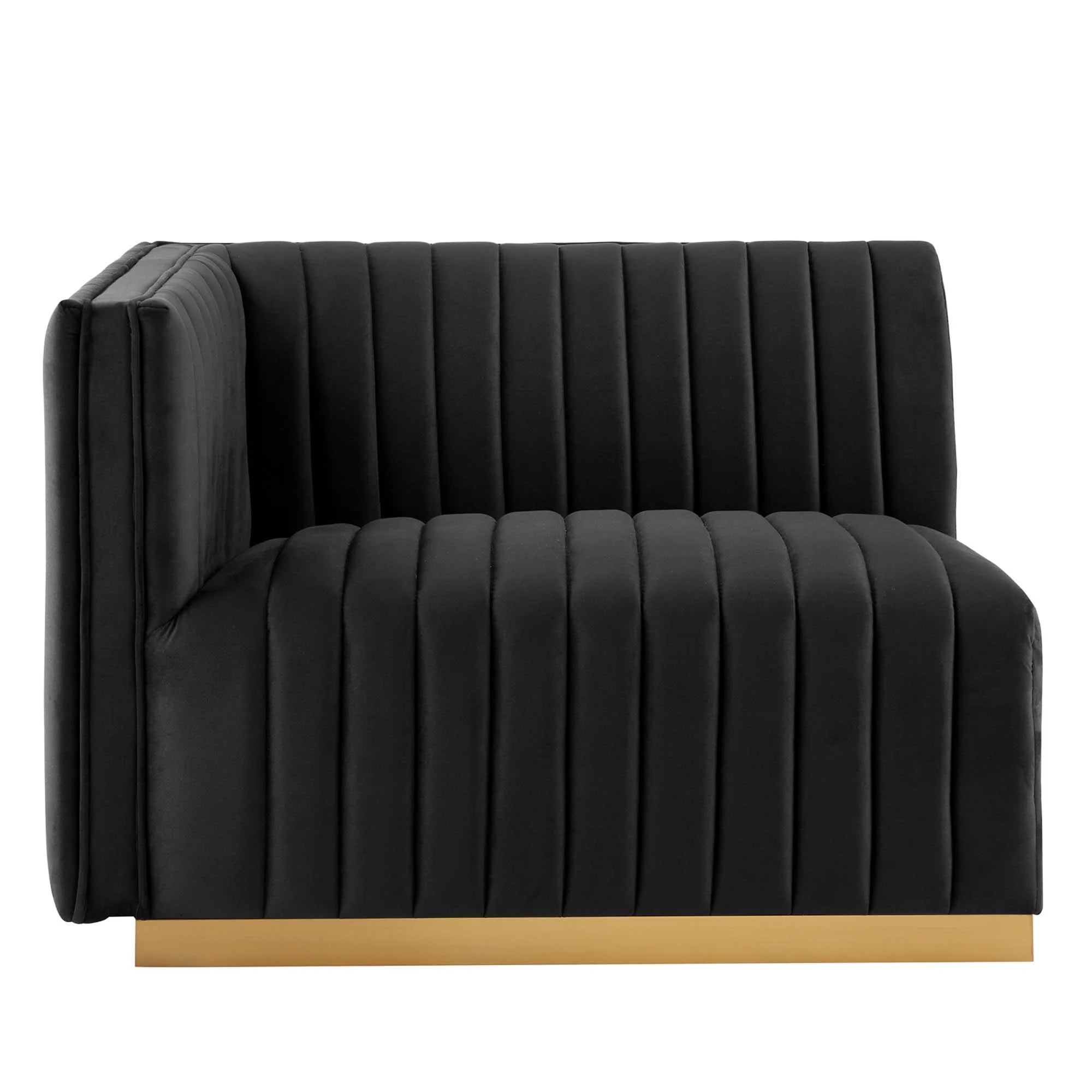 Chaise sans accoudoirs rembourrée en duvet Commix