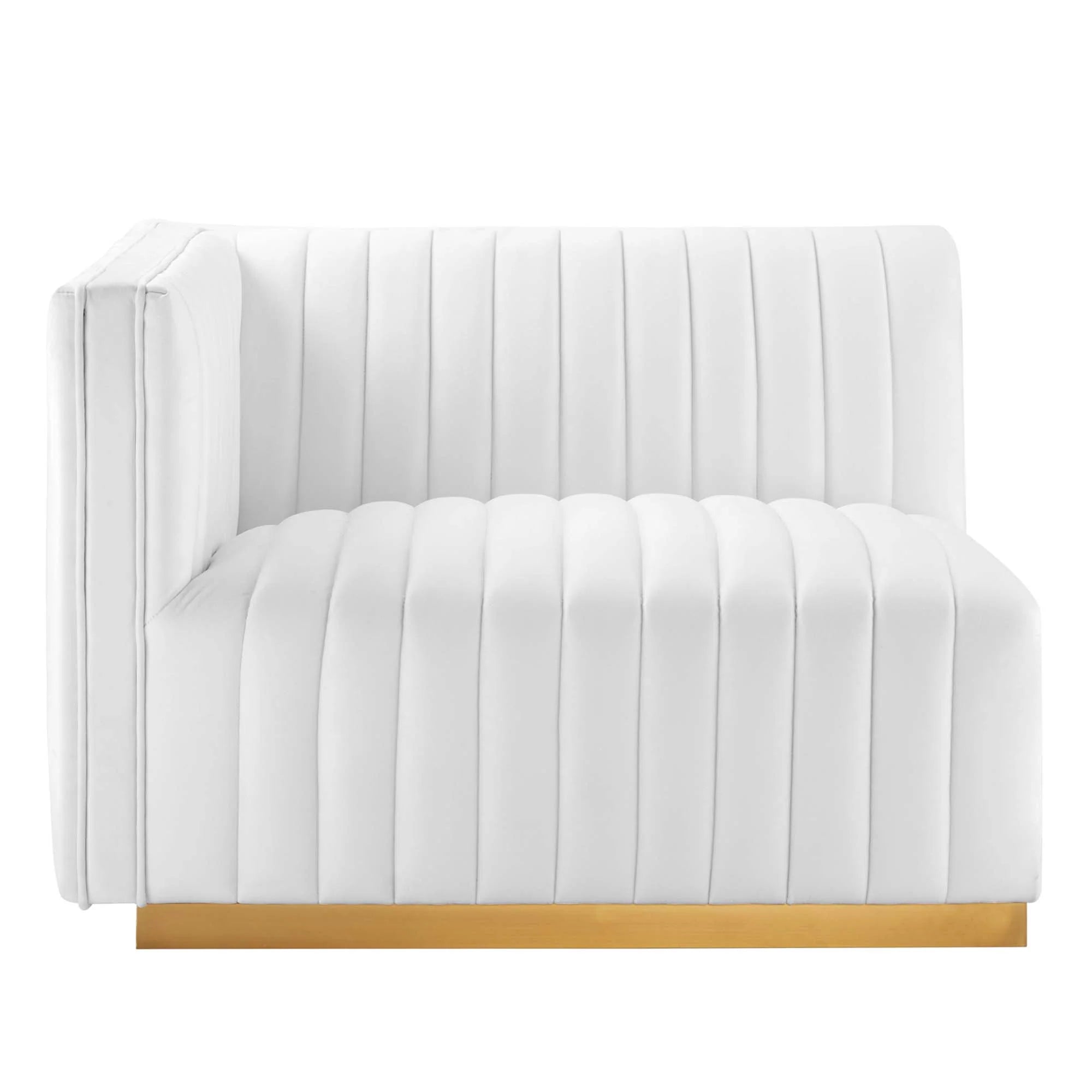 Chaise sans accoudoirs rembourrée en duvet Commix