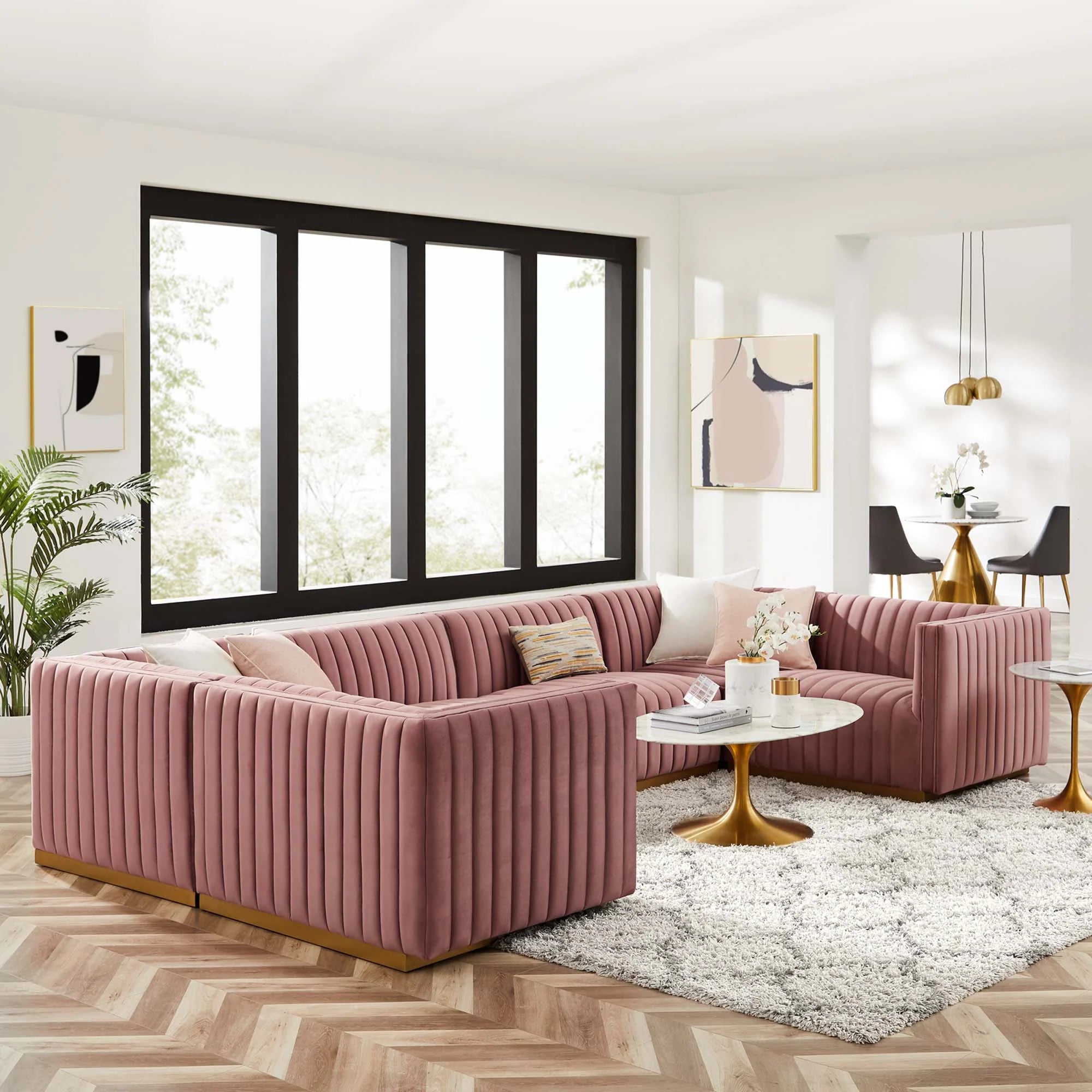 Chaise sans accoudoirs rembourrée en duvet Commix