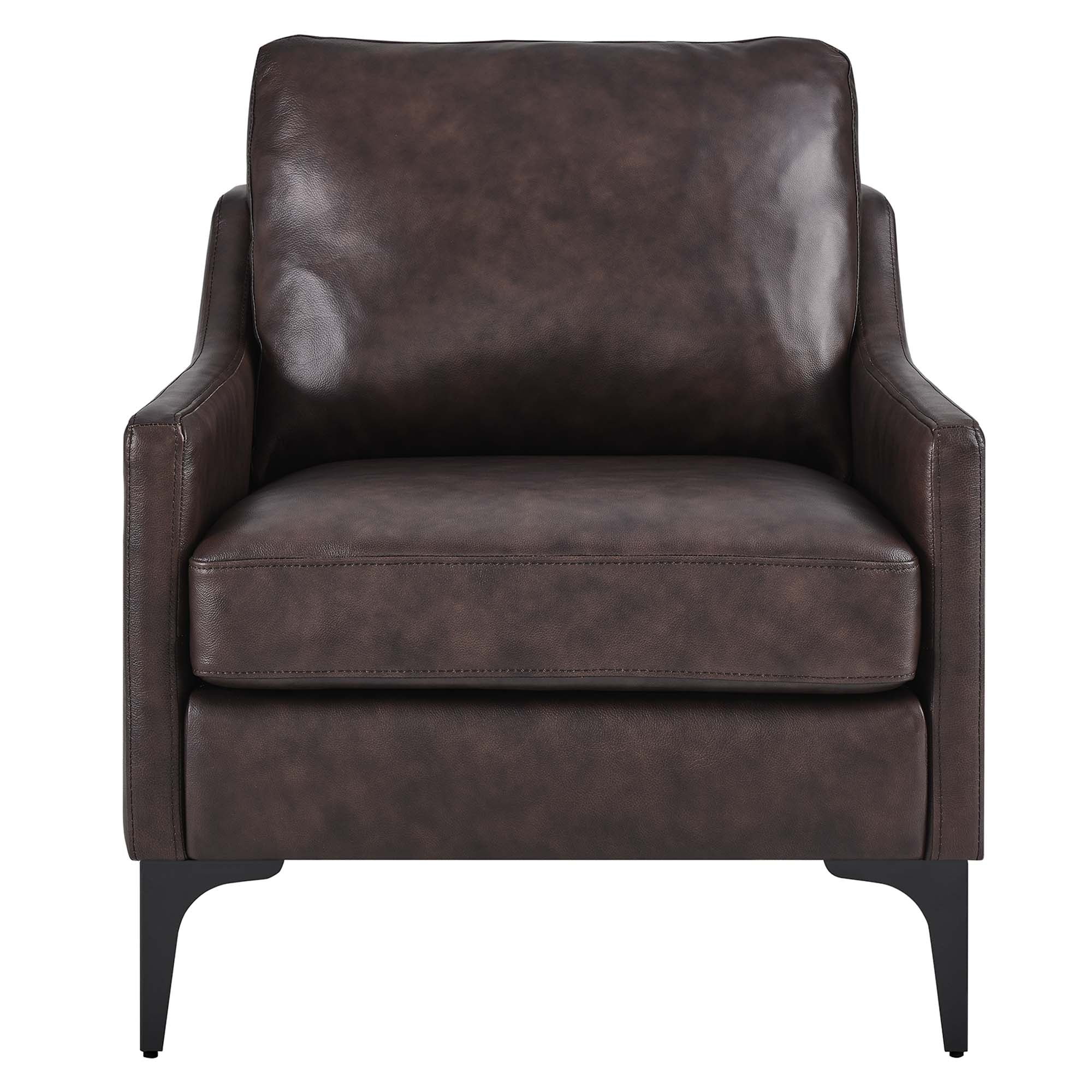 Fauteuil en cuir Corland