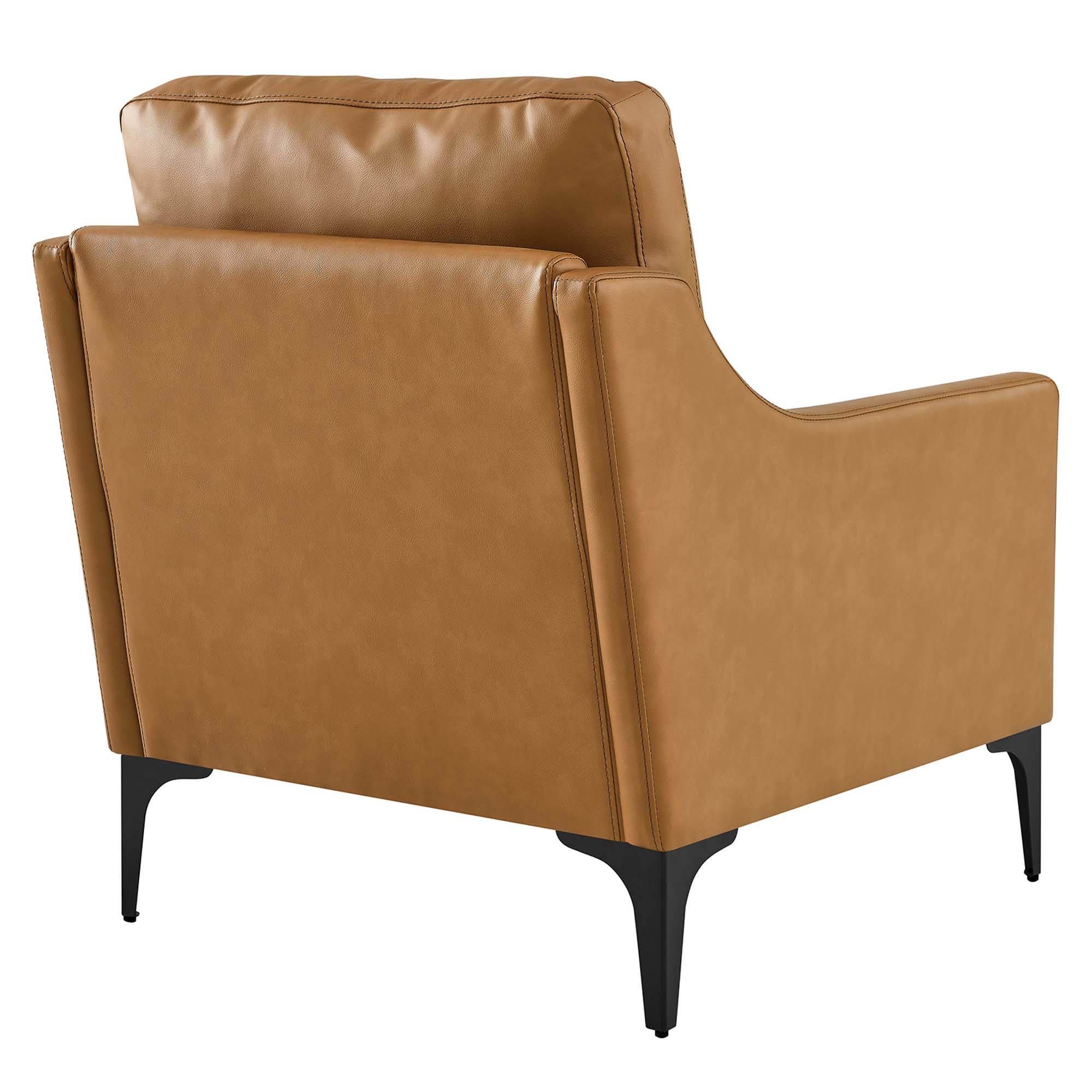 Fauteuil en cuir Corland