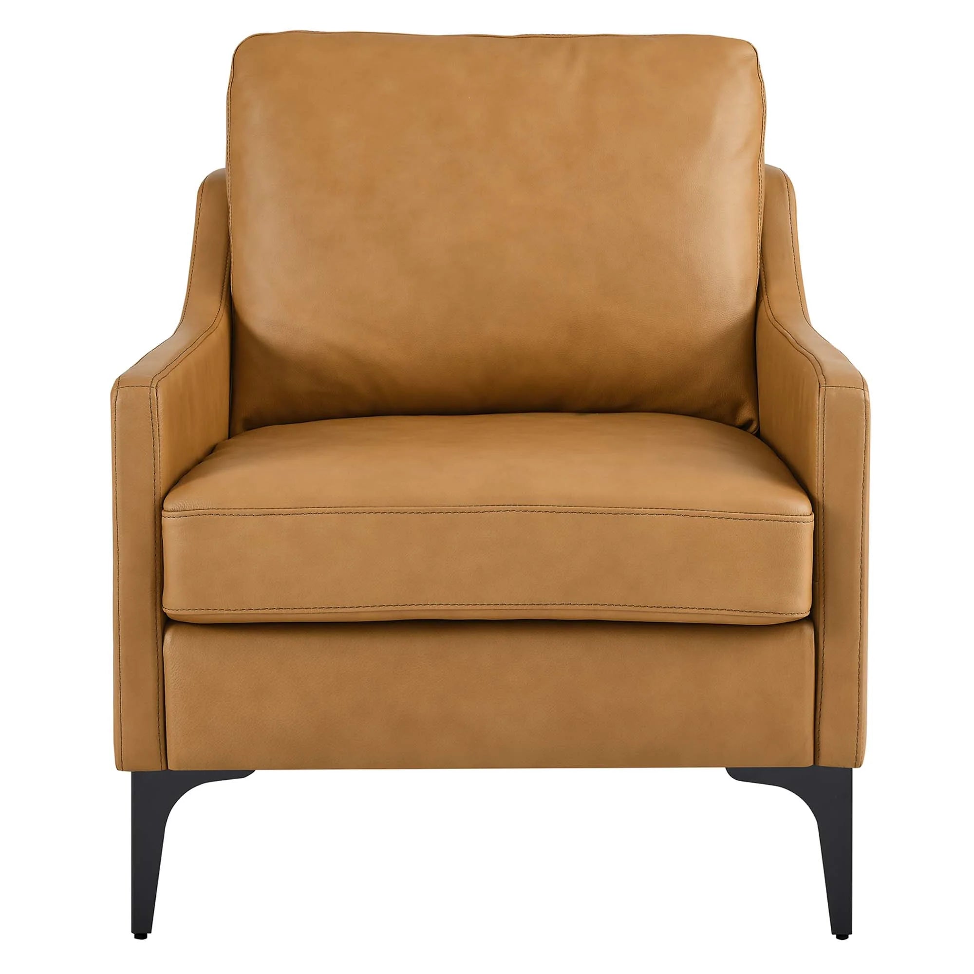 Fauteuil en cuir Corland
