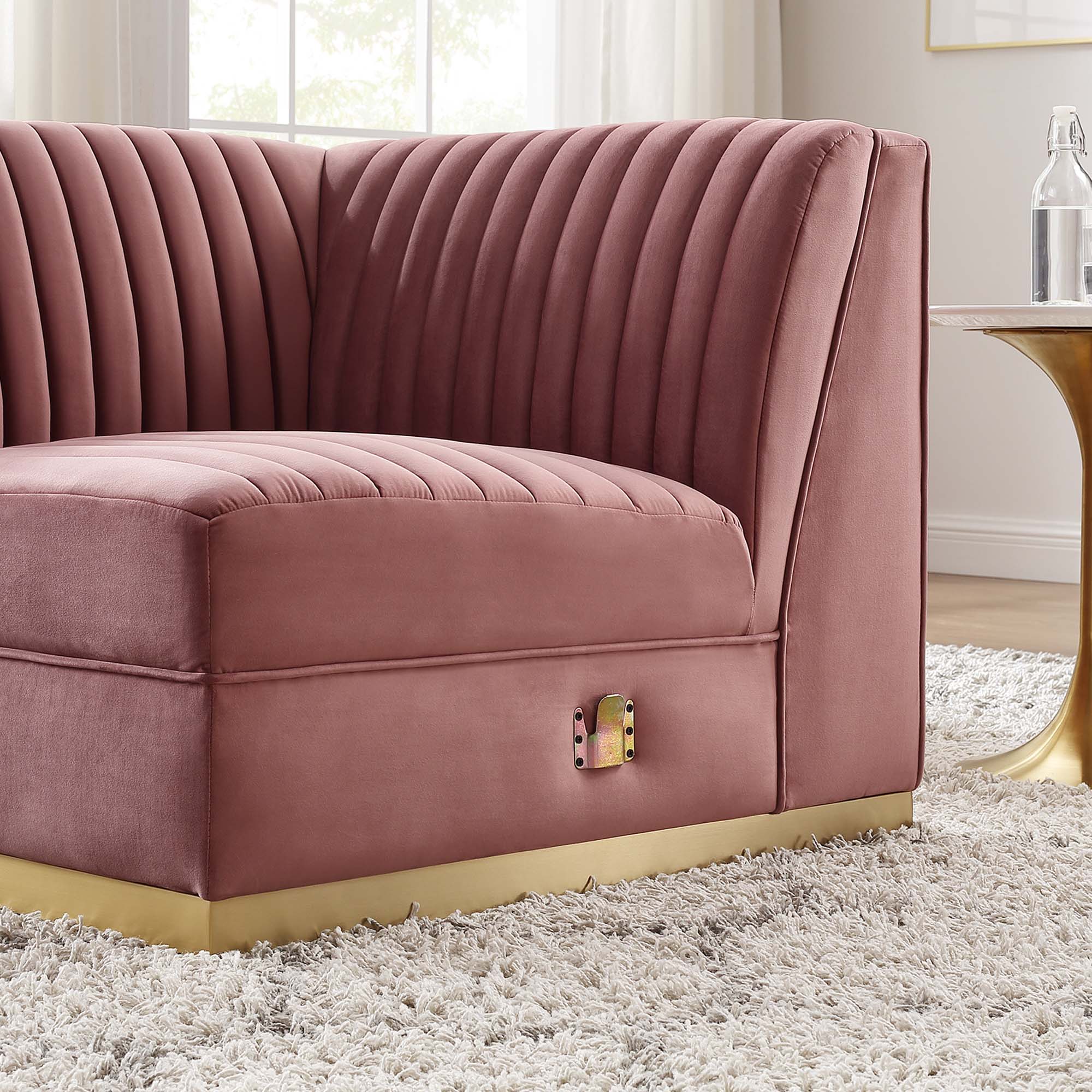 Chaise sans accoudoirs rembourrée en duvet Commix